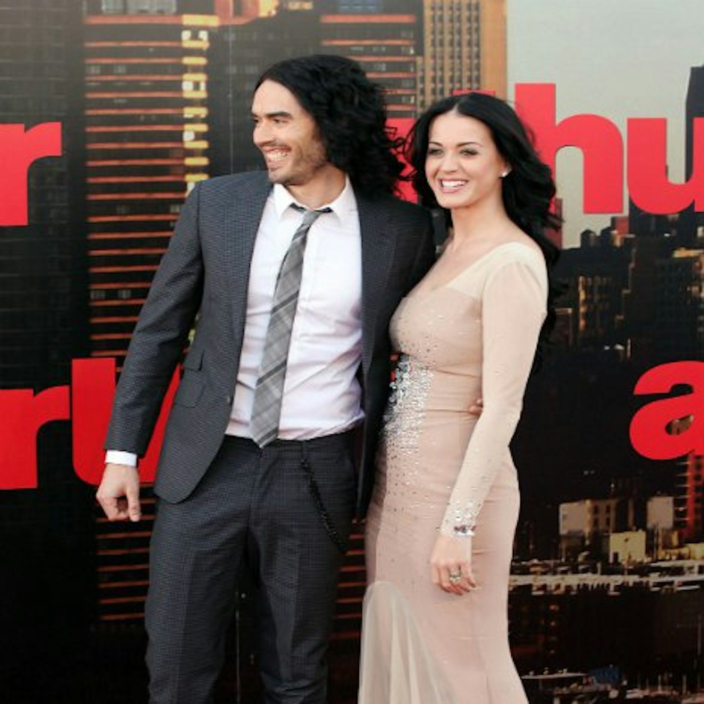 Katy and Russell pictured together in happier times