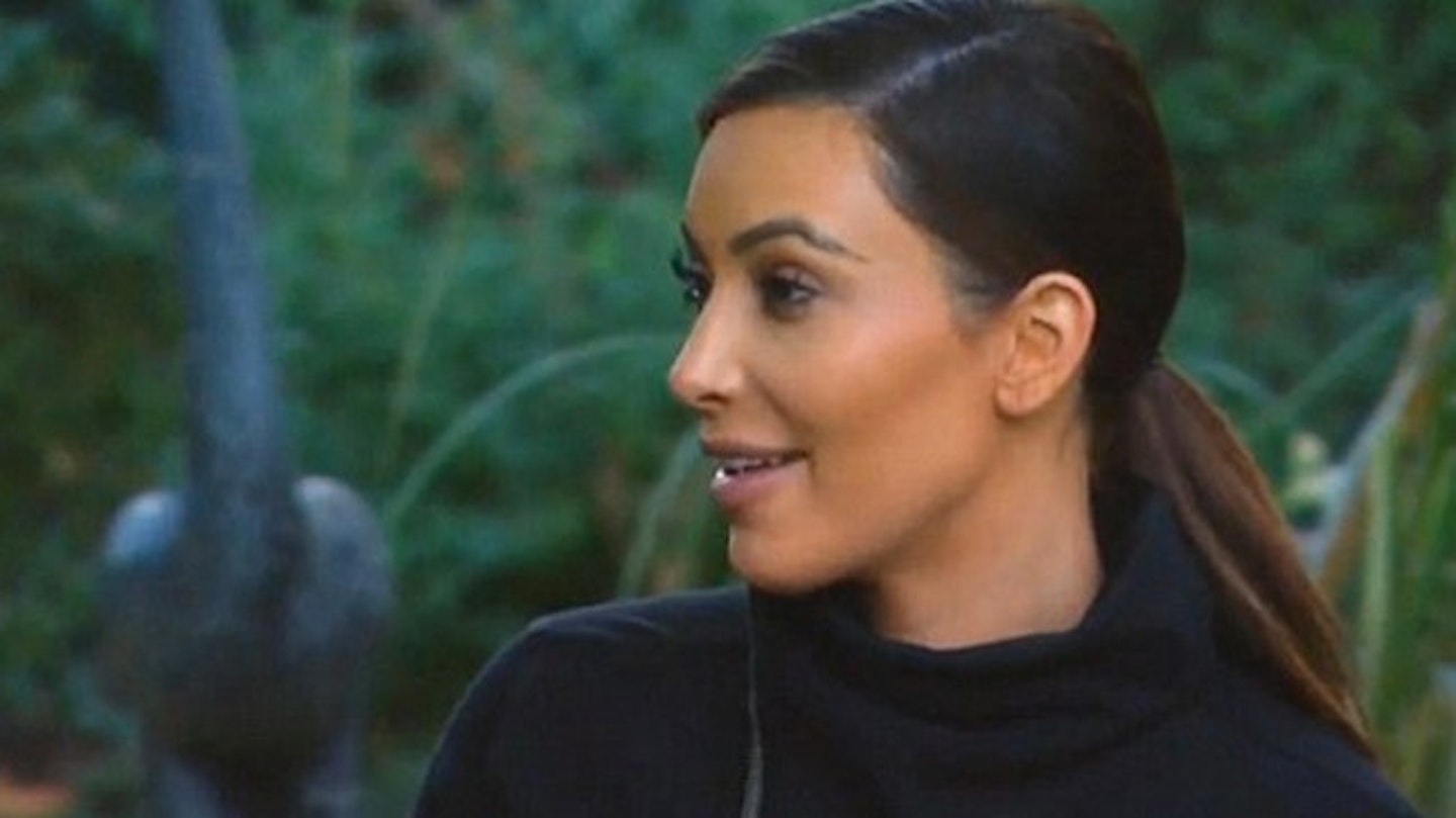 Kim said that a psychic has predicted her second pregnancy