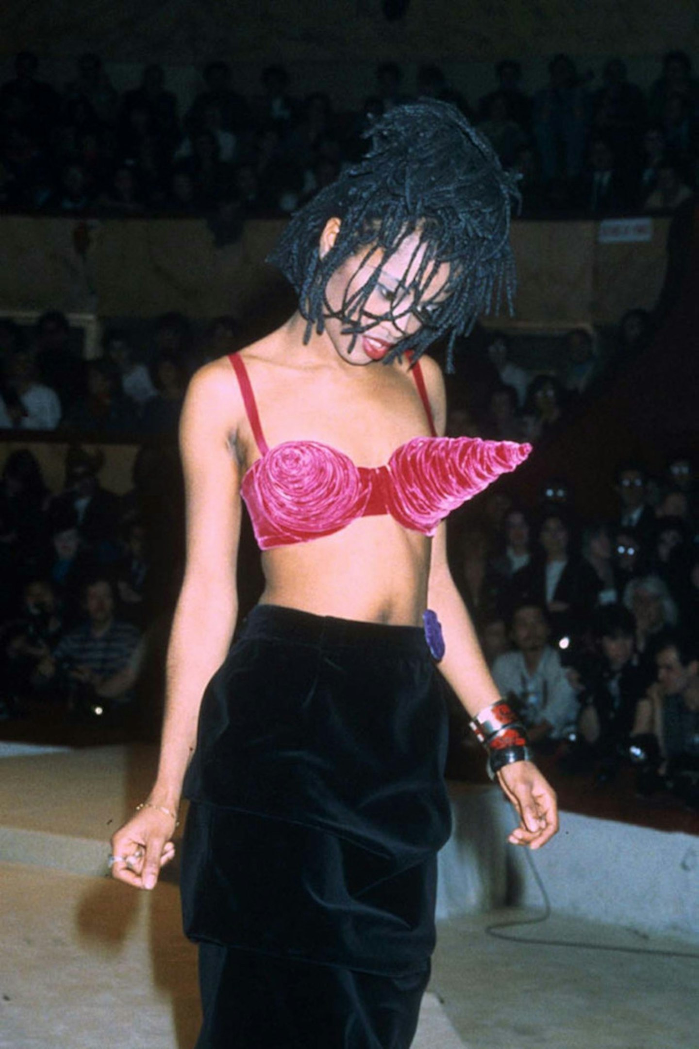His conical bras date way back, this velvet one is from 1984.