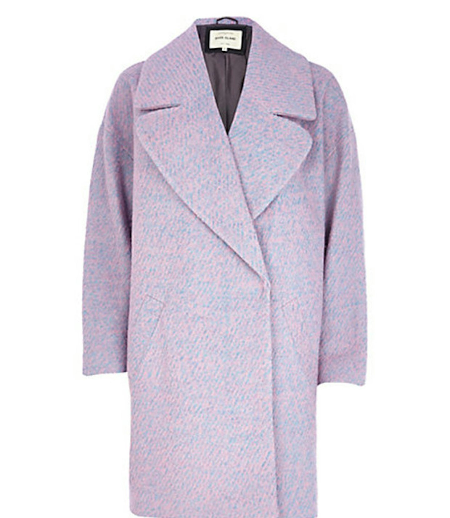 Lilac boyfriend coat