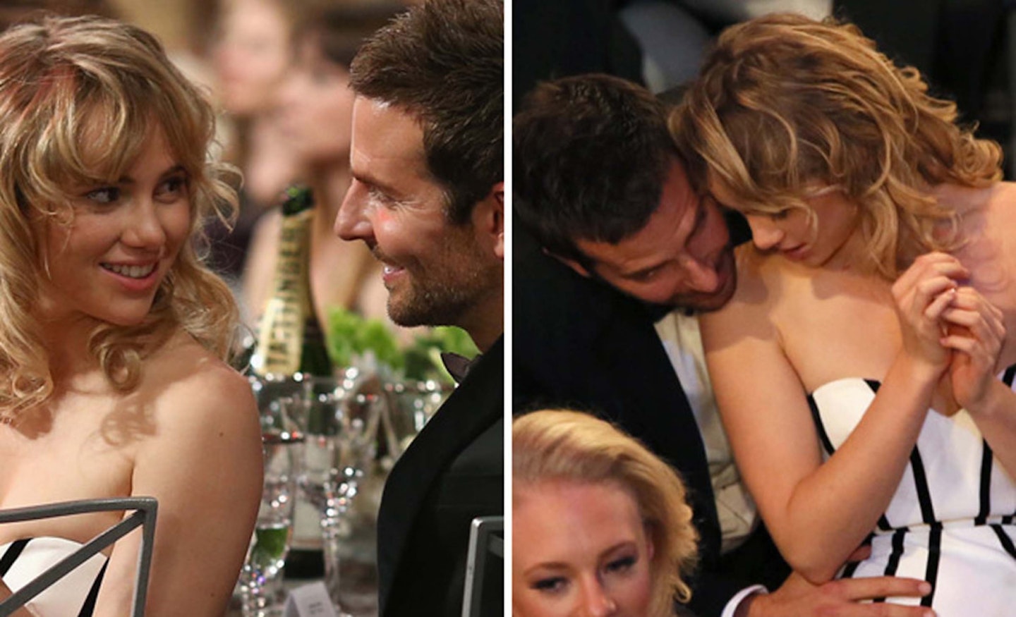 Bradley Cooper and Suki Waterhouse at the SAG Awards, February 2014
