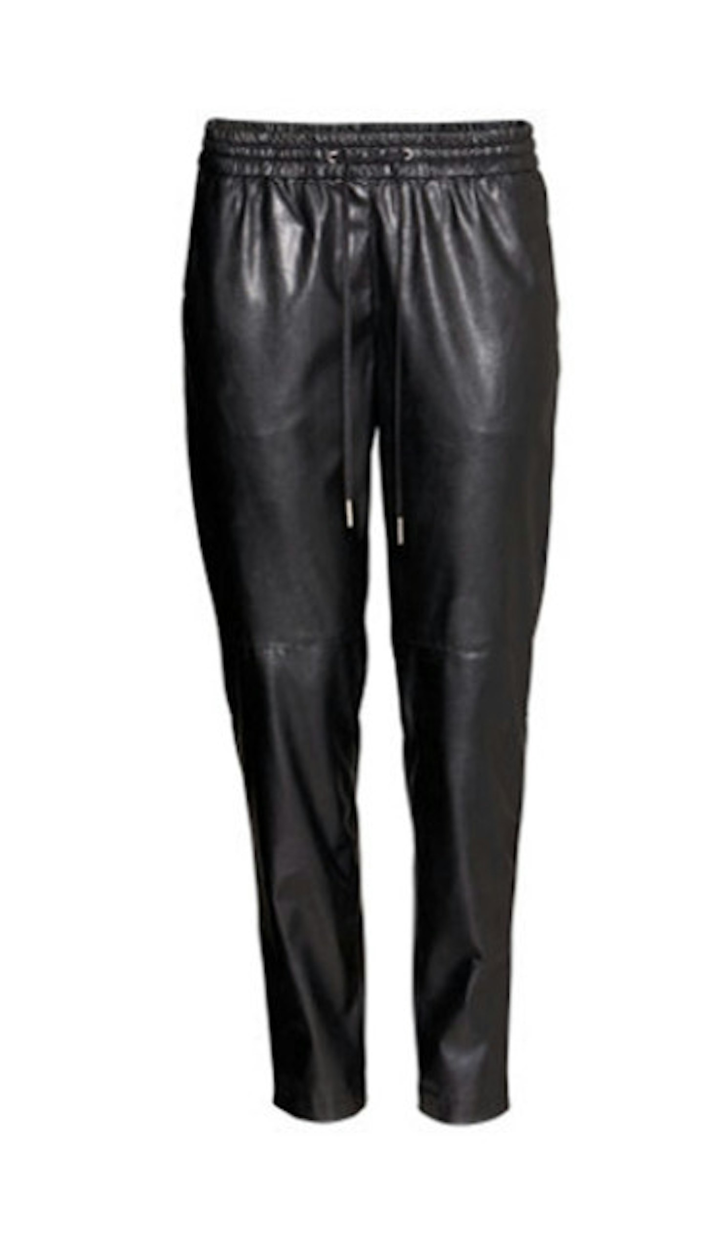 Imitation Leather Joggers &pound;24.99 H&amp;M