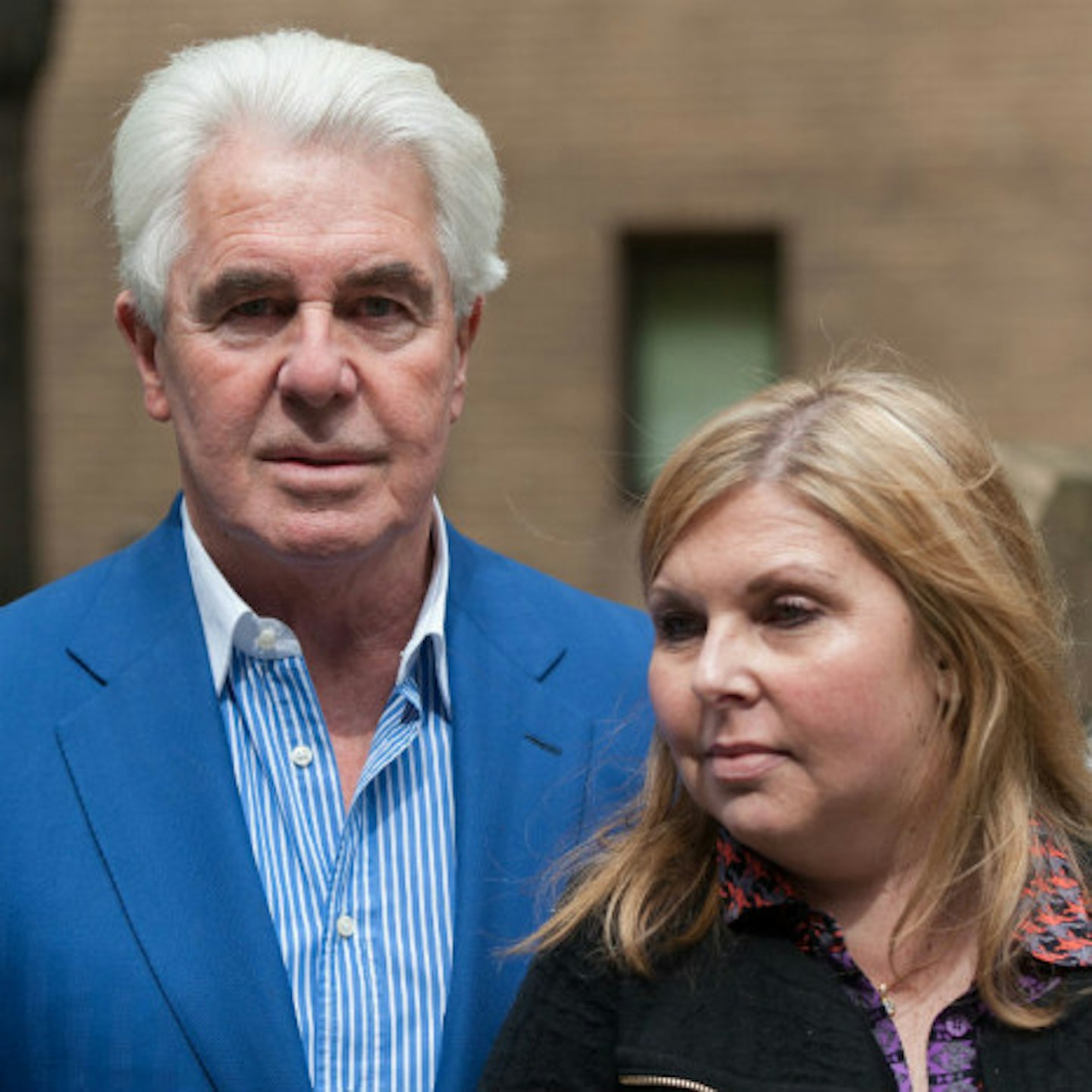 Max's daughter, Louise, was by her father's side throughout the case.