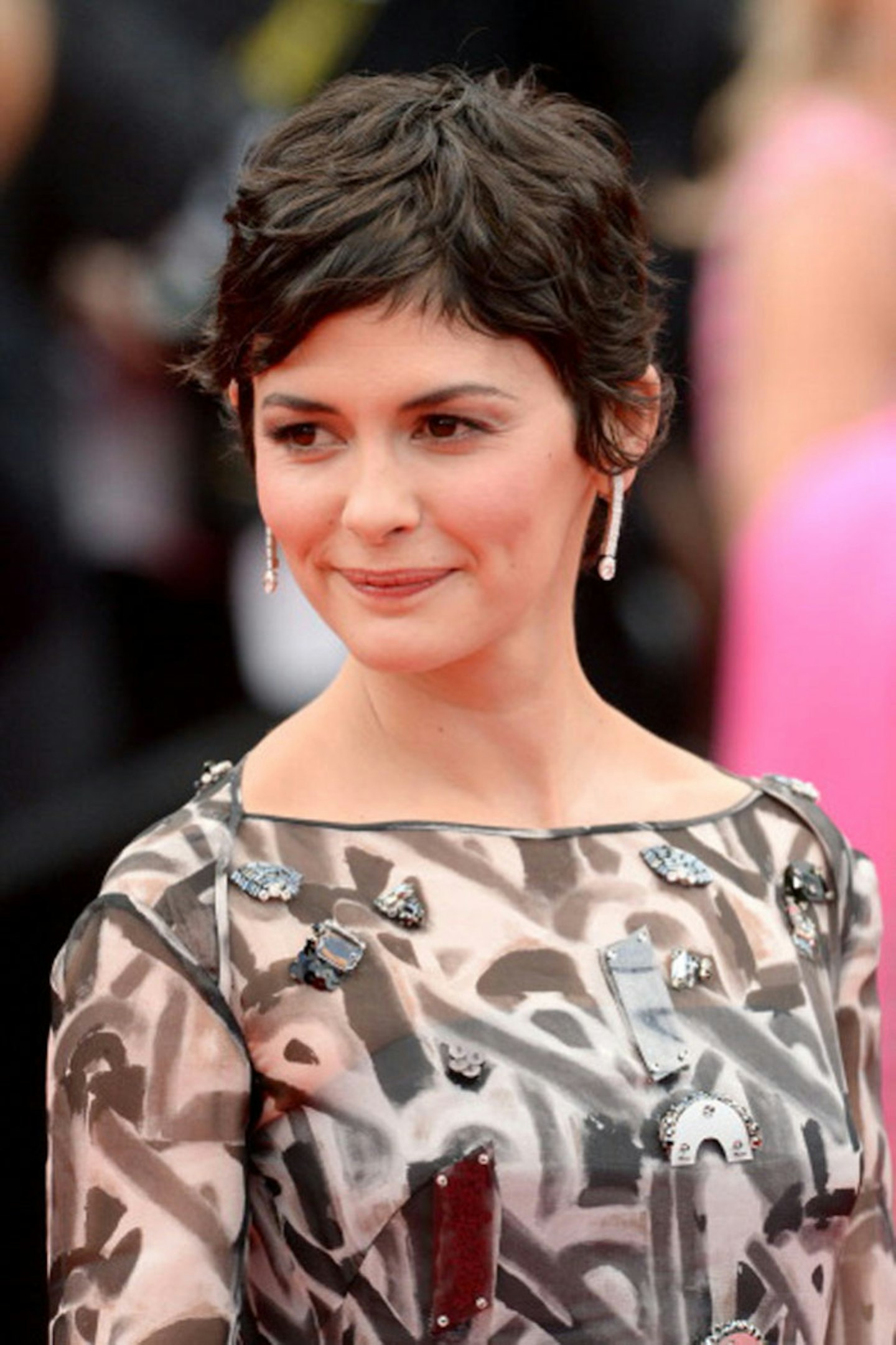 Try a choppy pixie crop like Audrey Tatou