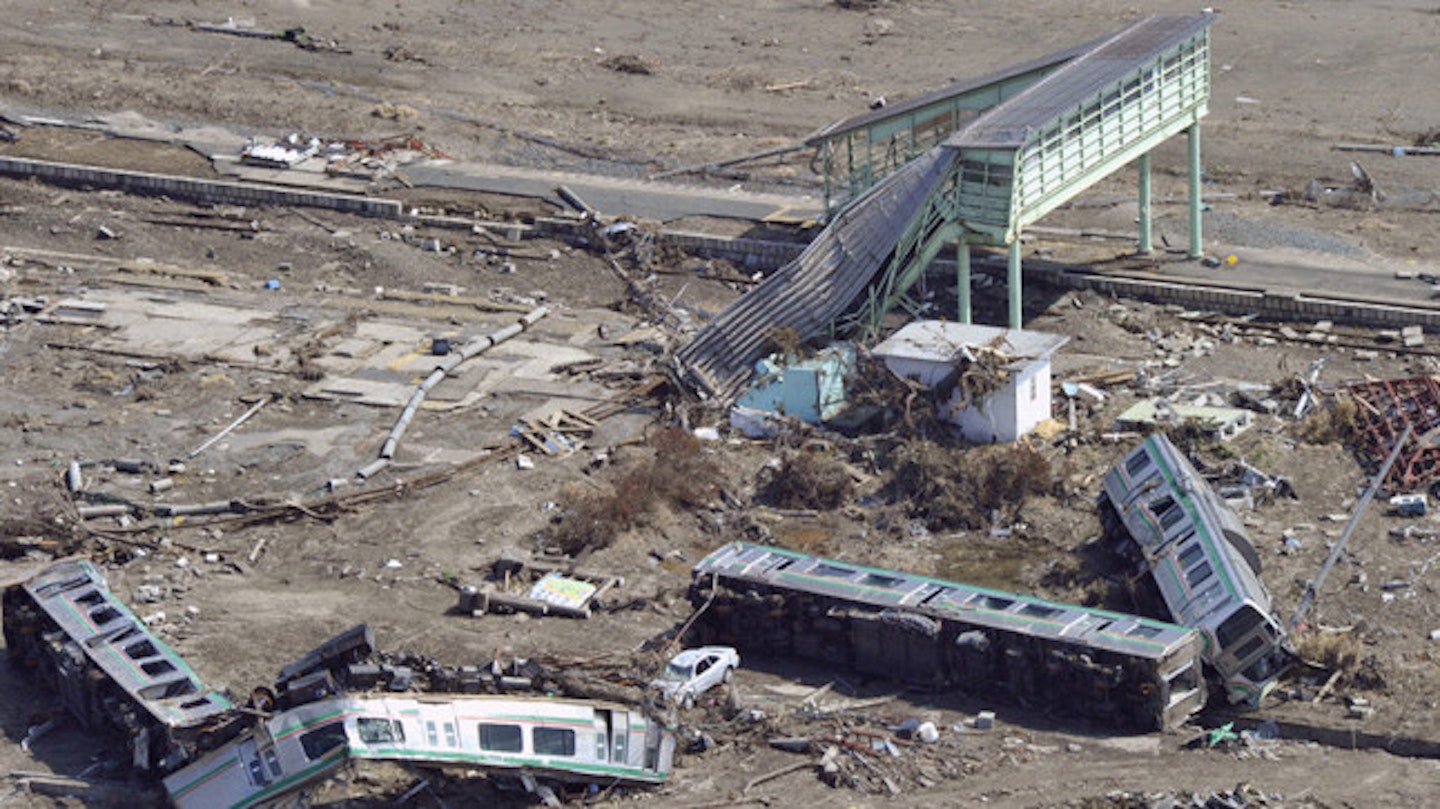 Parts of Japan were left completely destroyed by the tsunami