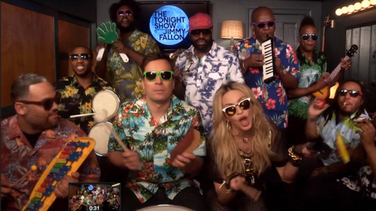 Madonna Sung 'Holiday' On Jimmy Fallon, The Sun Is Out, And It's Friggin' Friday. God We Love Today!