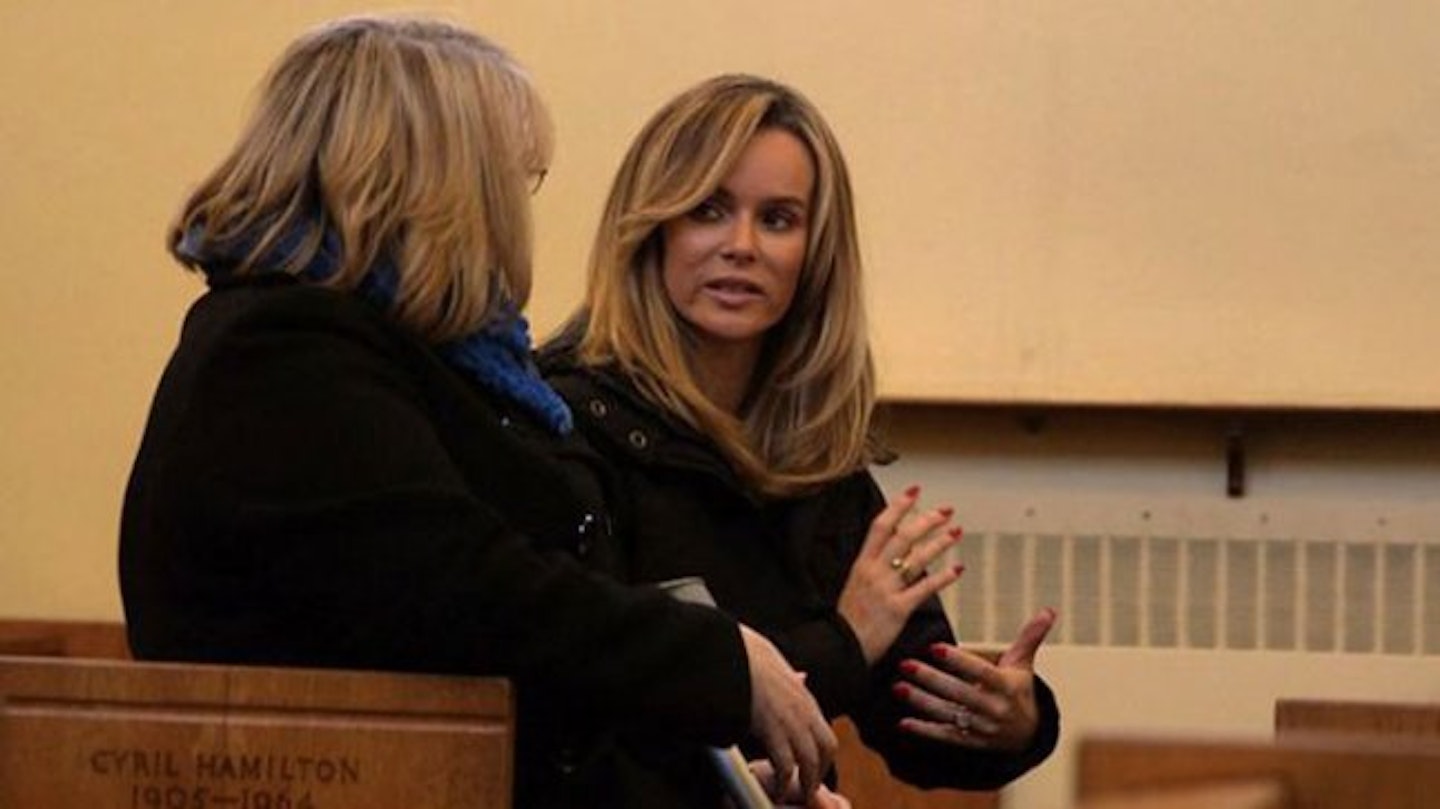Amanda Holden went to visit the chapel where her stillborn son Theo was cremated