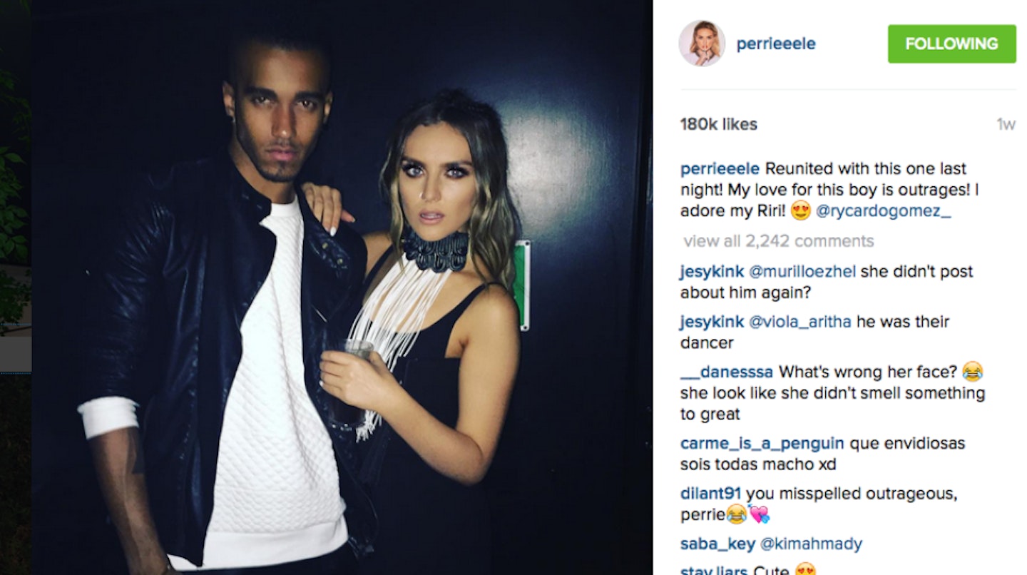 Perrie recently posted a snap of her fav fella, Riri
