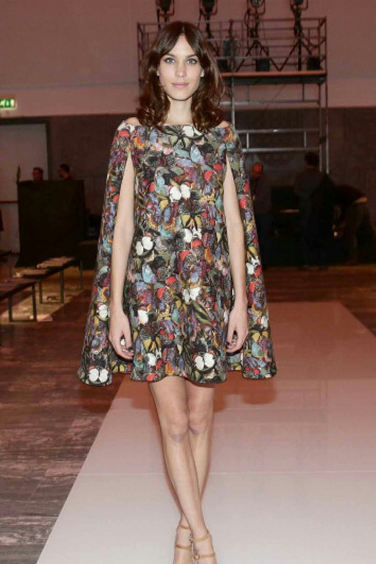 Alexa Chung style valentino 2014 print dress