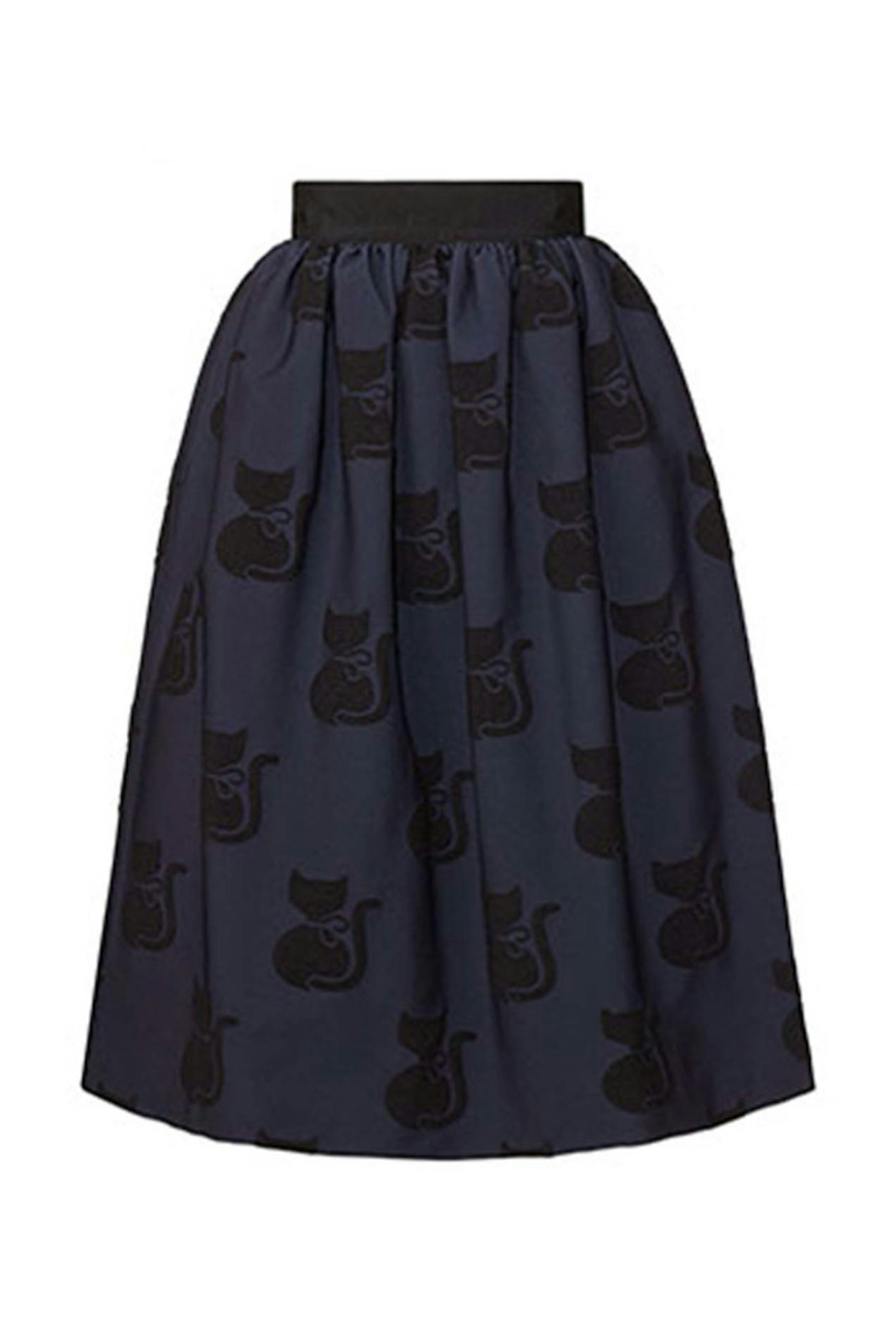 14. Navy cat print skirt, £175.20, Orla Kiely