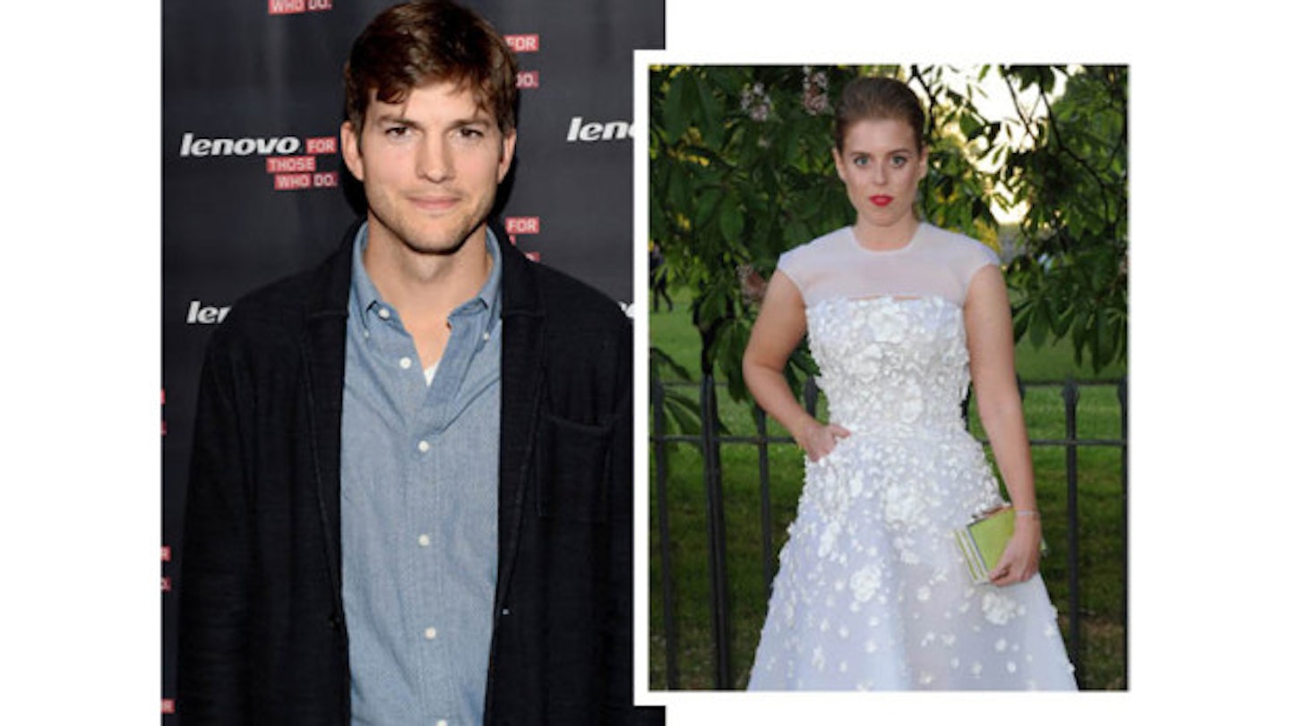 Ashton Kutcher and Princess Beatrice