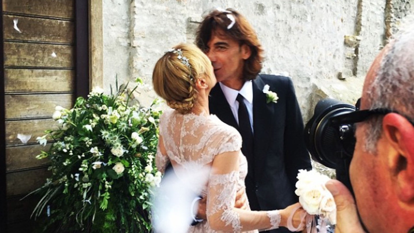 Frida and Patrizio on their wedding day (Olivia Mariotti Instagram)