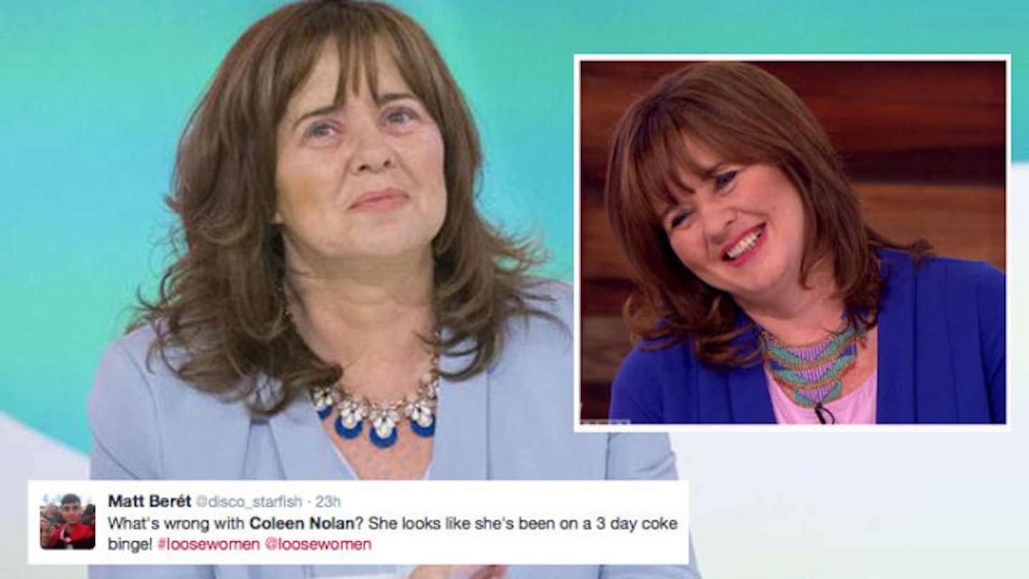 Loose Women viewers react after Coleen Nolan appears on show without makeup