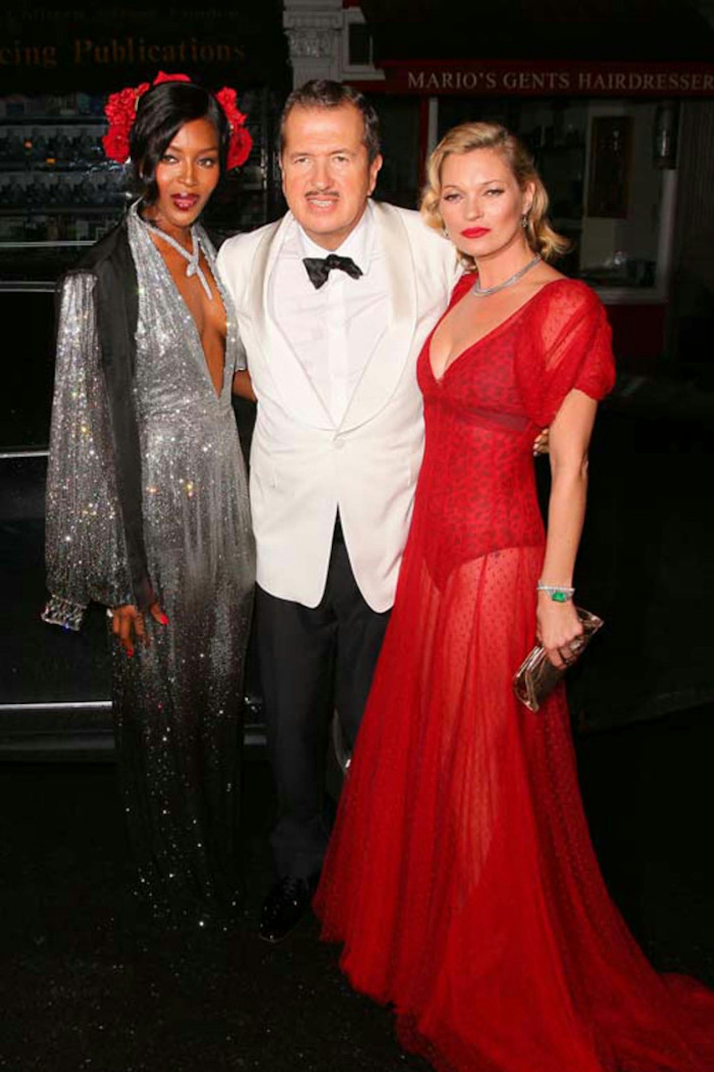 Kate Moss, Noami Campbell and Mario Testino