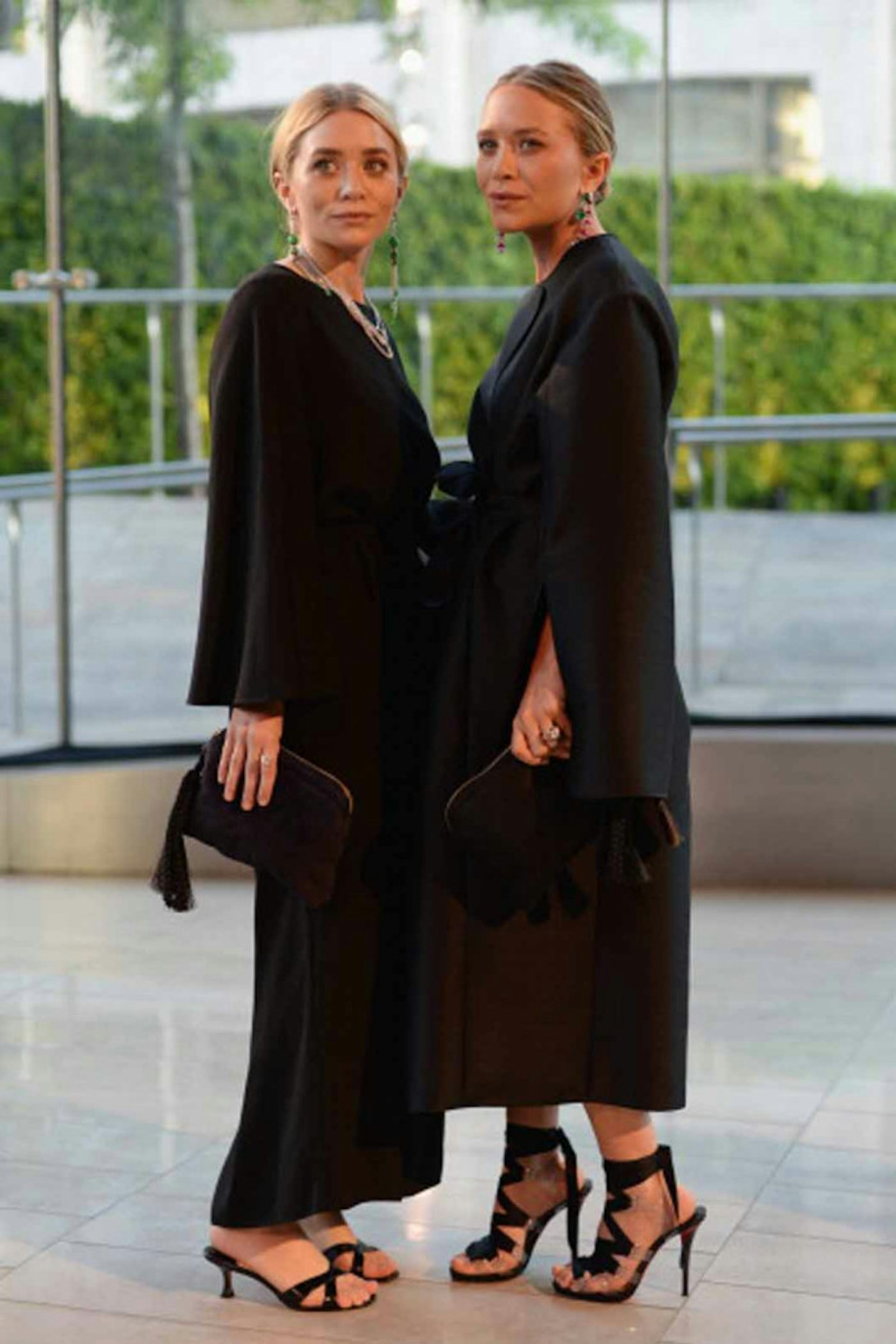 Ashley Olsen style 2014 black long sleeve dress CFDA fashion
