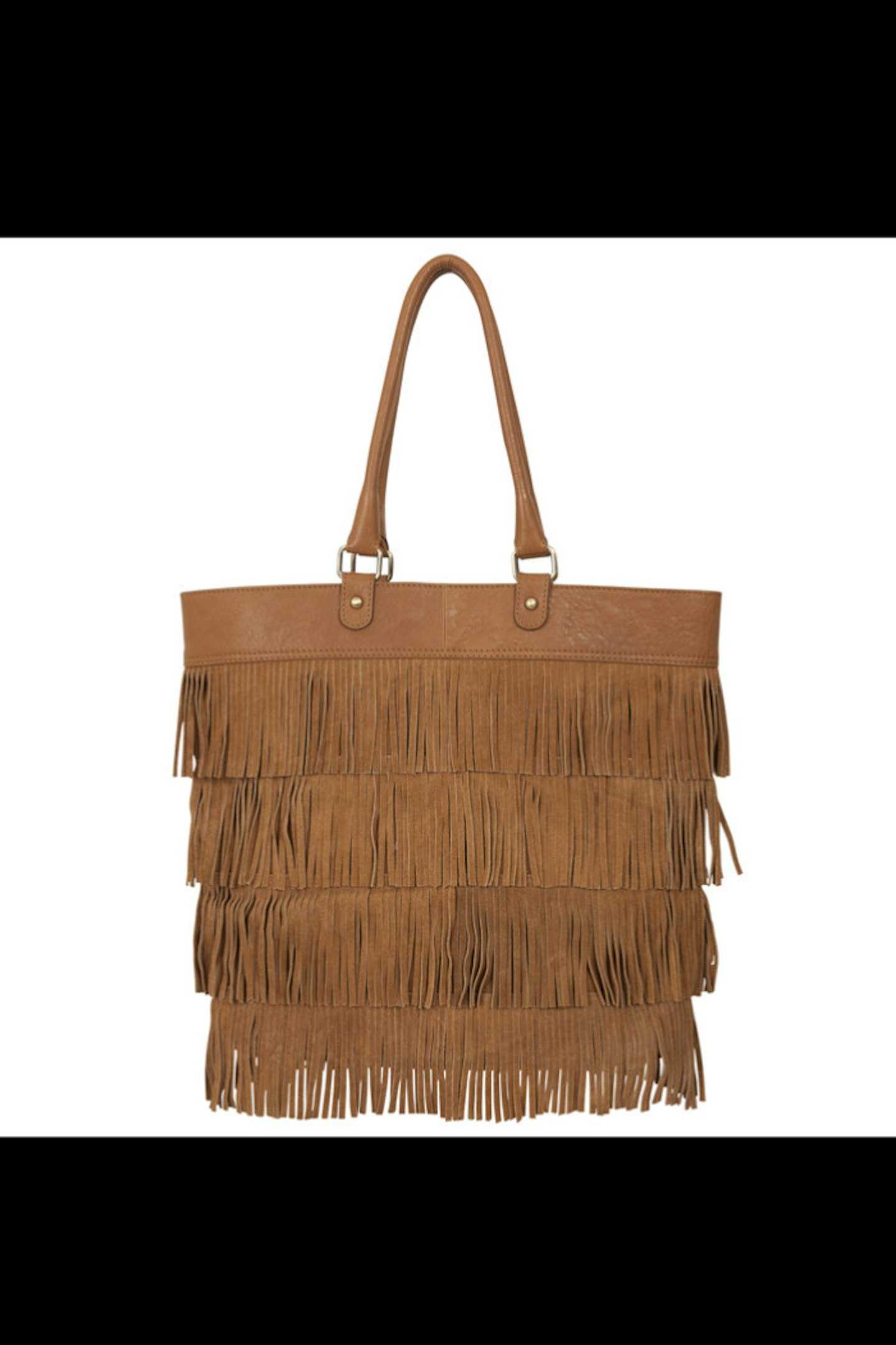 F&F Suede Fringe Tote