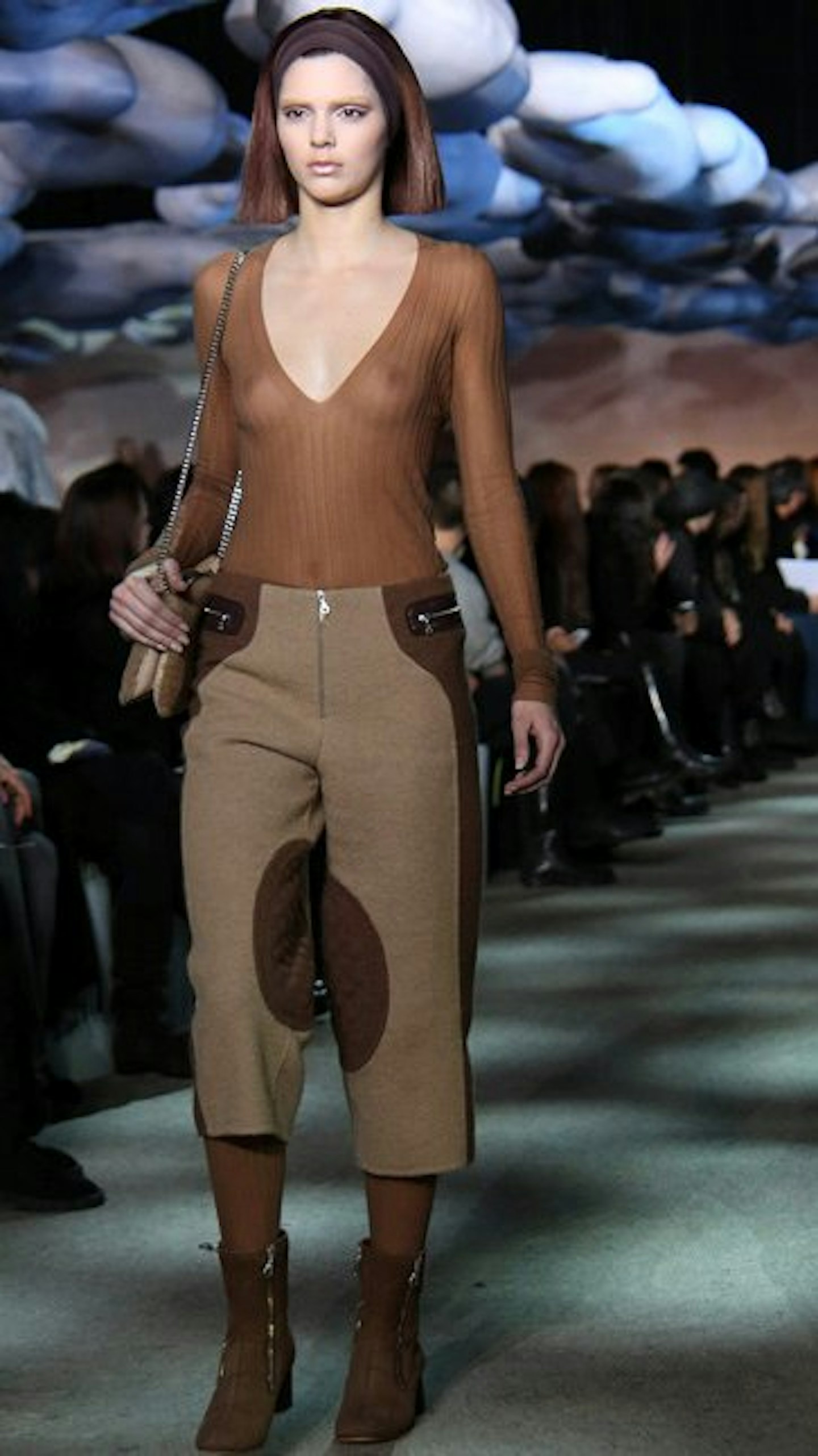 Kendall was modelling at Marc Jacobs' New York Fashion Week show.