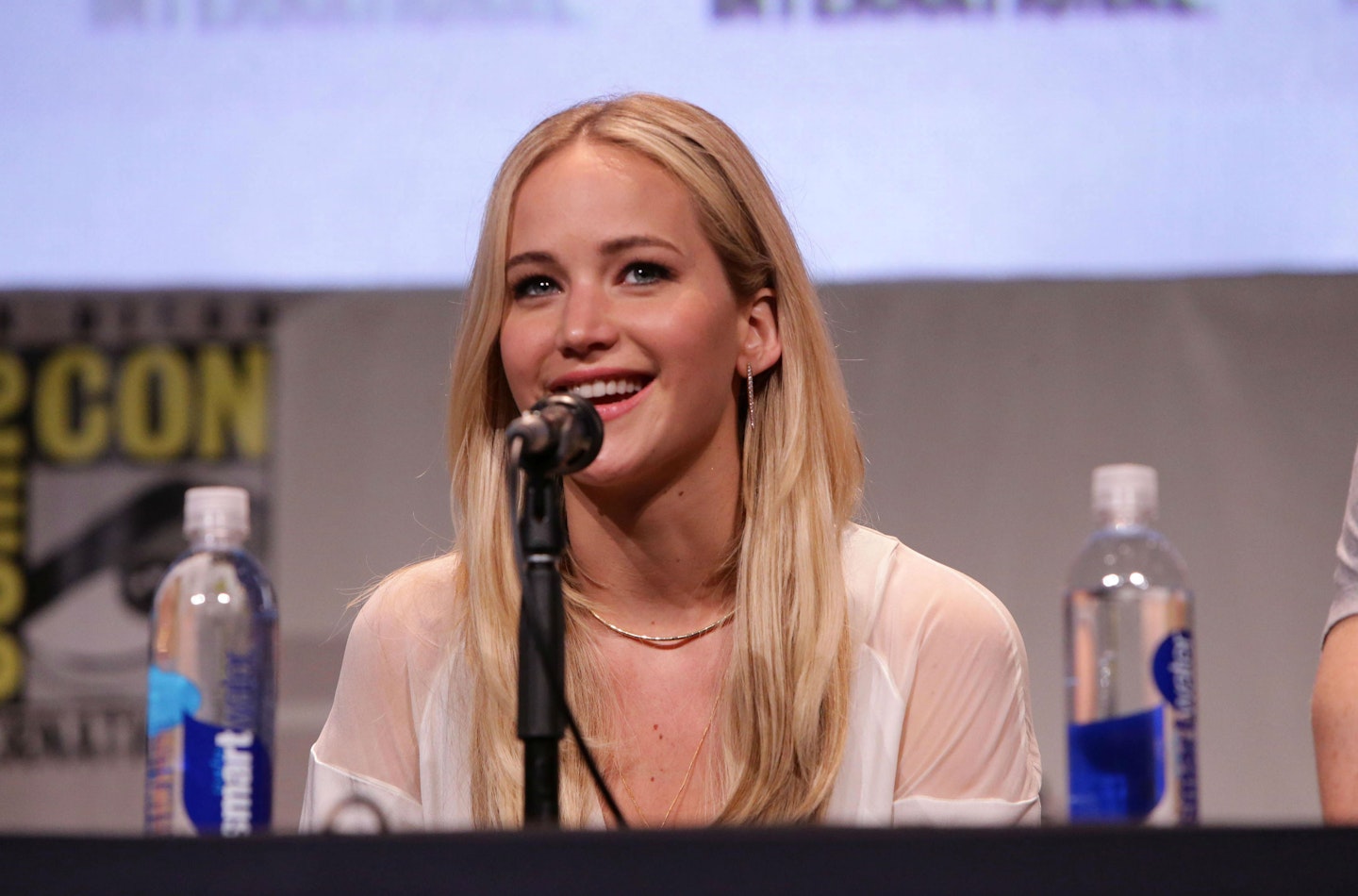 J-Law at Comic-Con, San Diego in July.
