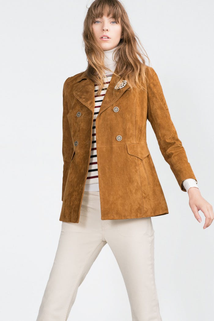 Zara suede clearance jacket womens