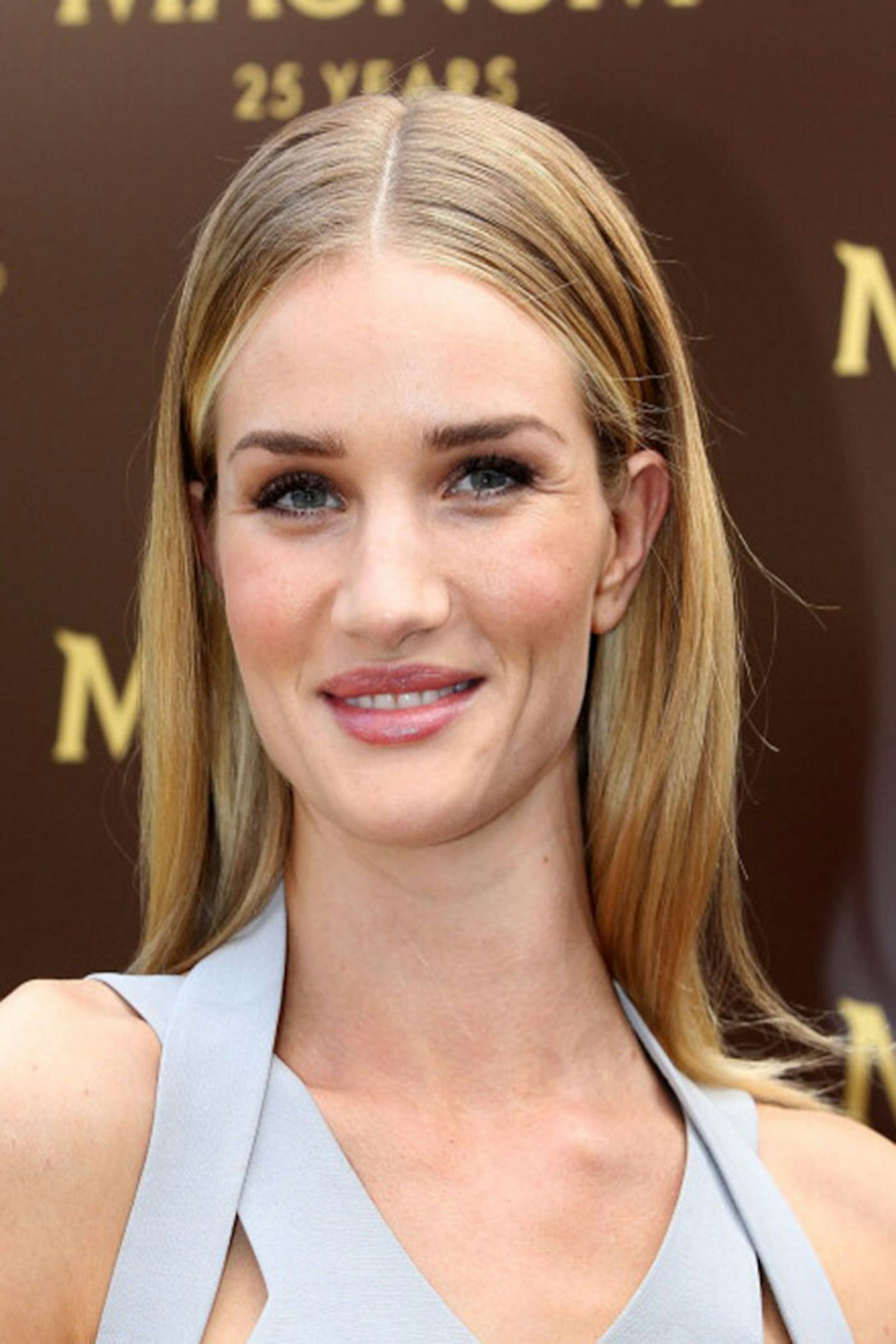 Add some warm honey highlights like Rosie Huntington Whiteley