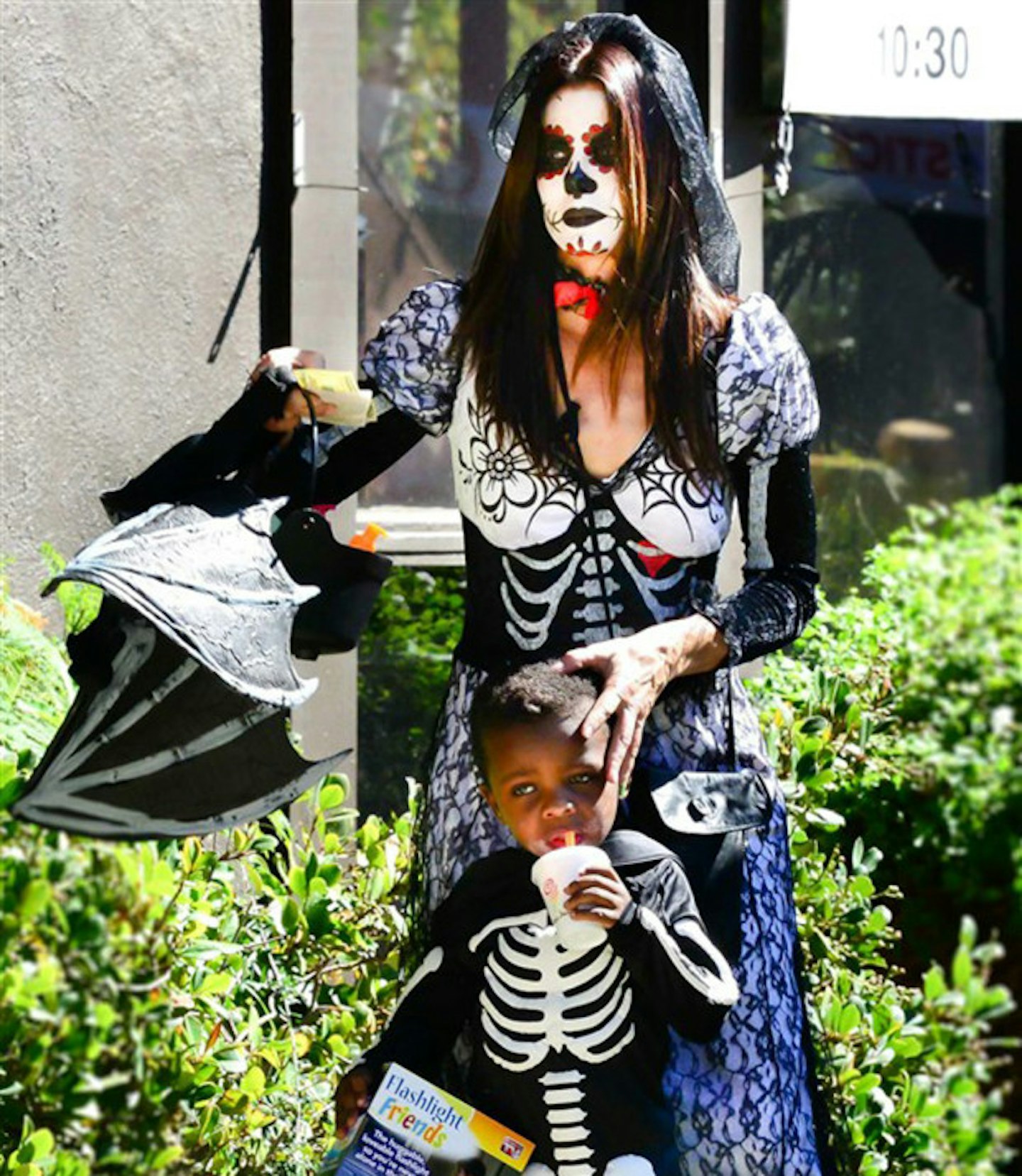 Sandra Bullock and her son