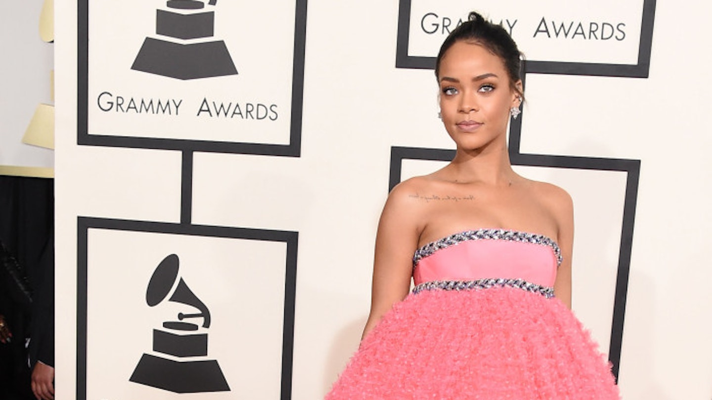 2015 Grammys: Was Rihanna A Little TOO Pretty In Pink? | Grazia 2015 Grammys: Was Rihanna A Little TOO Pretty In Pink? | Grazia