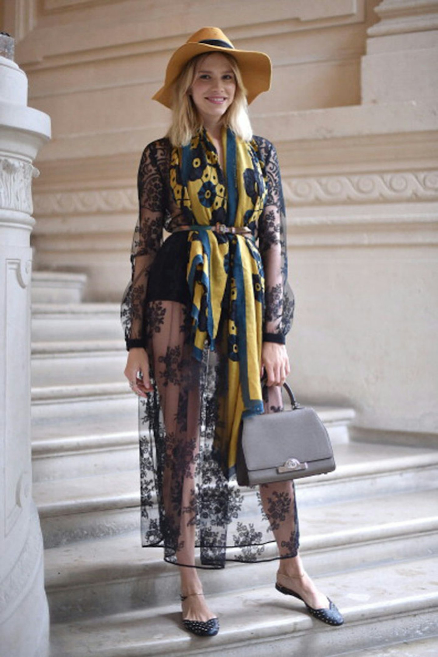 Elena Perminova at the Valentino show