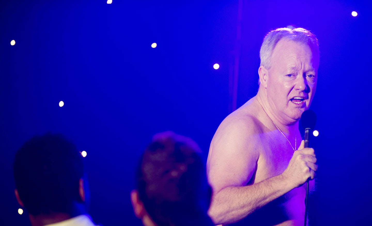 Keith Chegwin getting his kit off again