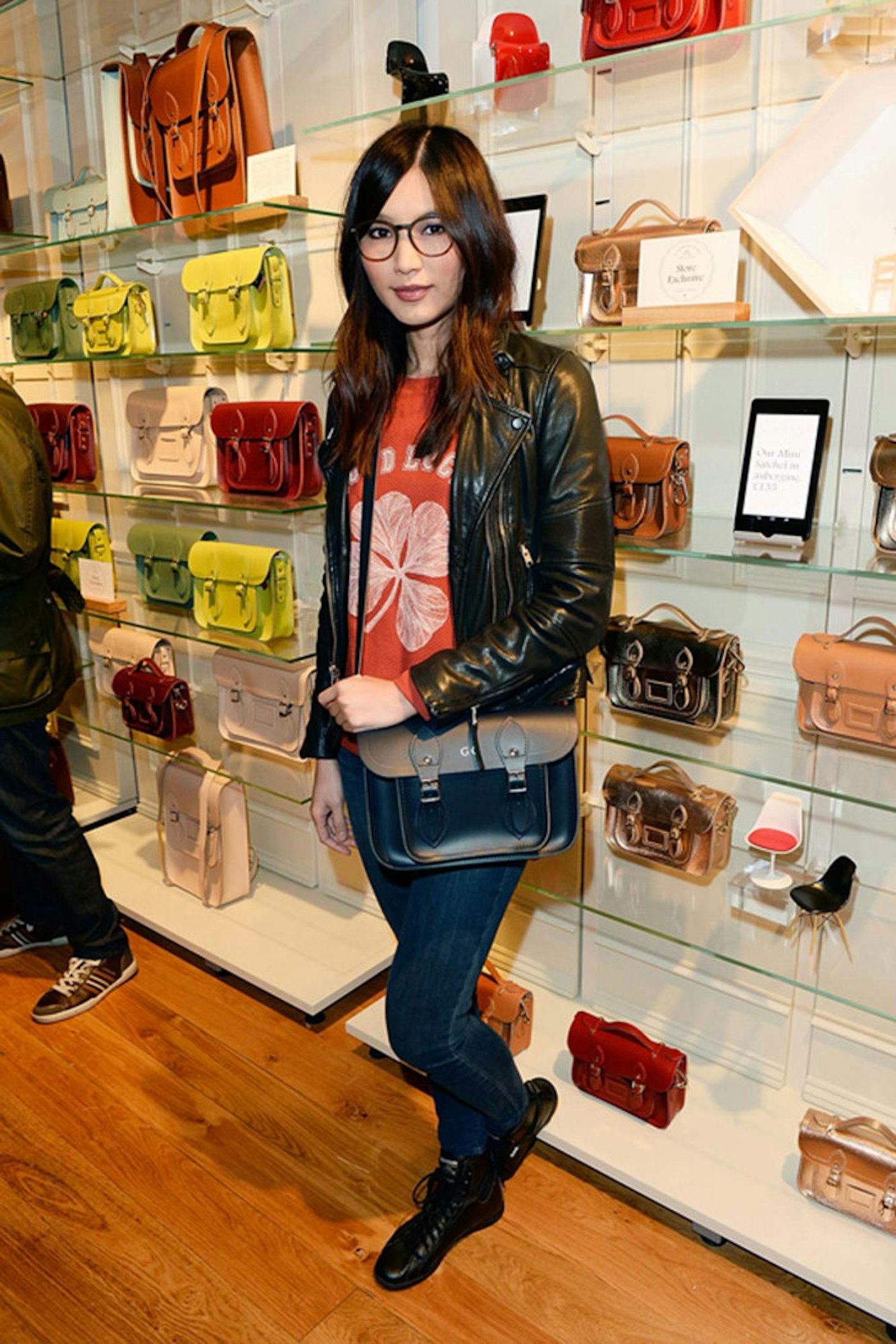 Gemma Chan at the launch of THE CAMBRIDGE SATCHEL COMPANY's Covent Garden store - 7 October 2014