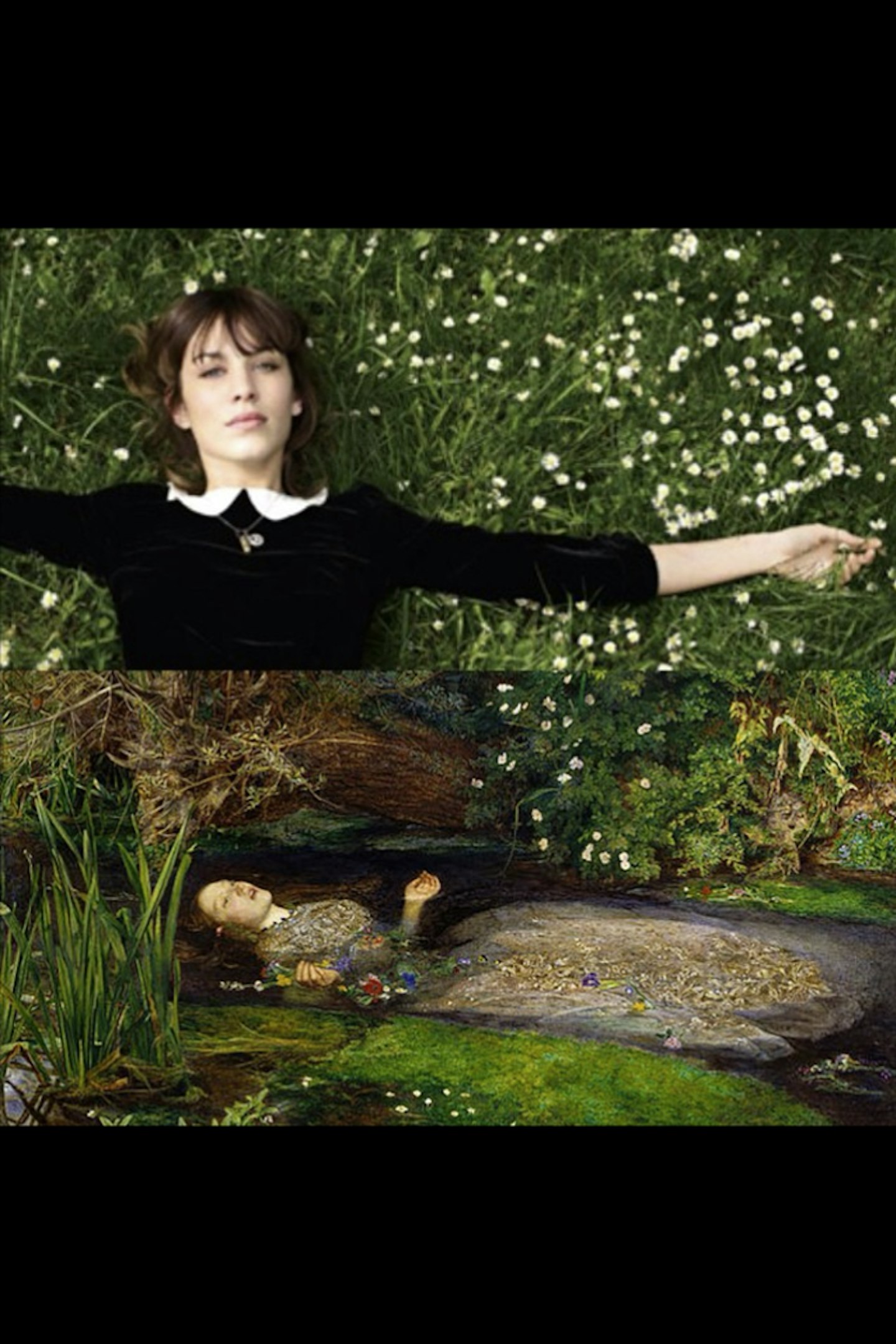 Art-Lexa Chung: Ophelia" by John Everett Millais (1851-1852) / Alexa Chung for Madewell Fall 2010