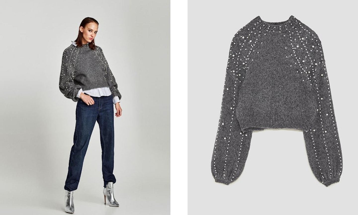CROPPED PEARL JUMPER
