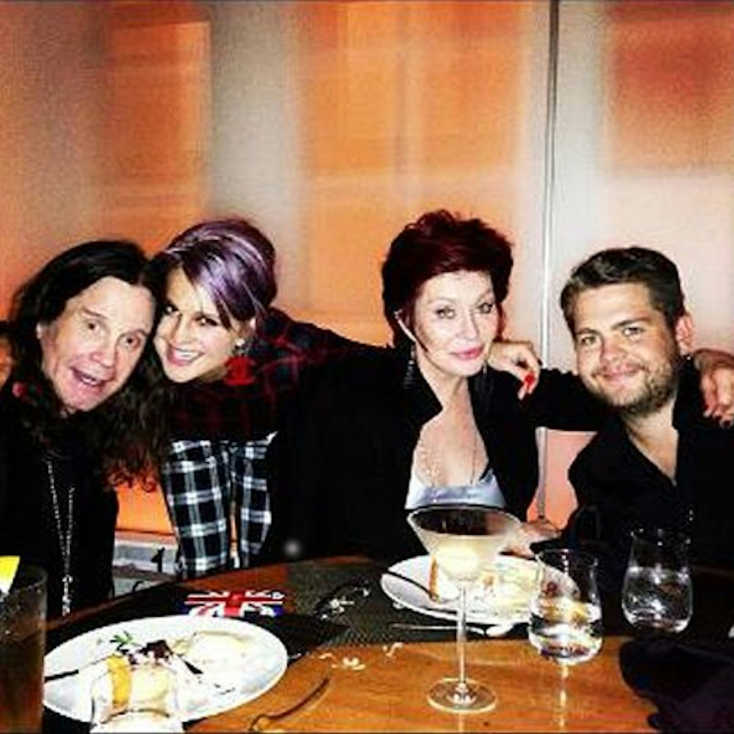 Ozzy, Kelly, Sharon and Jack pictured together earlier this year