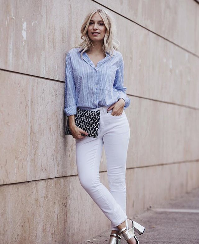 Style Inspiration: White Pants / Style Dieter