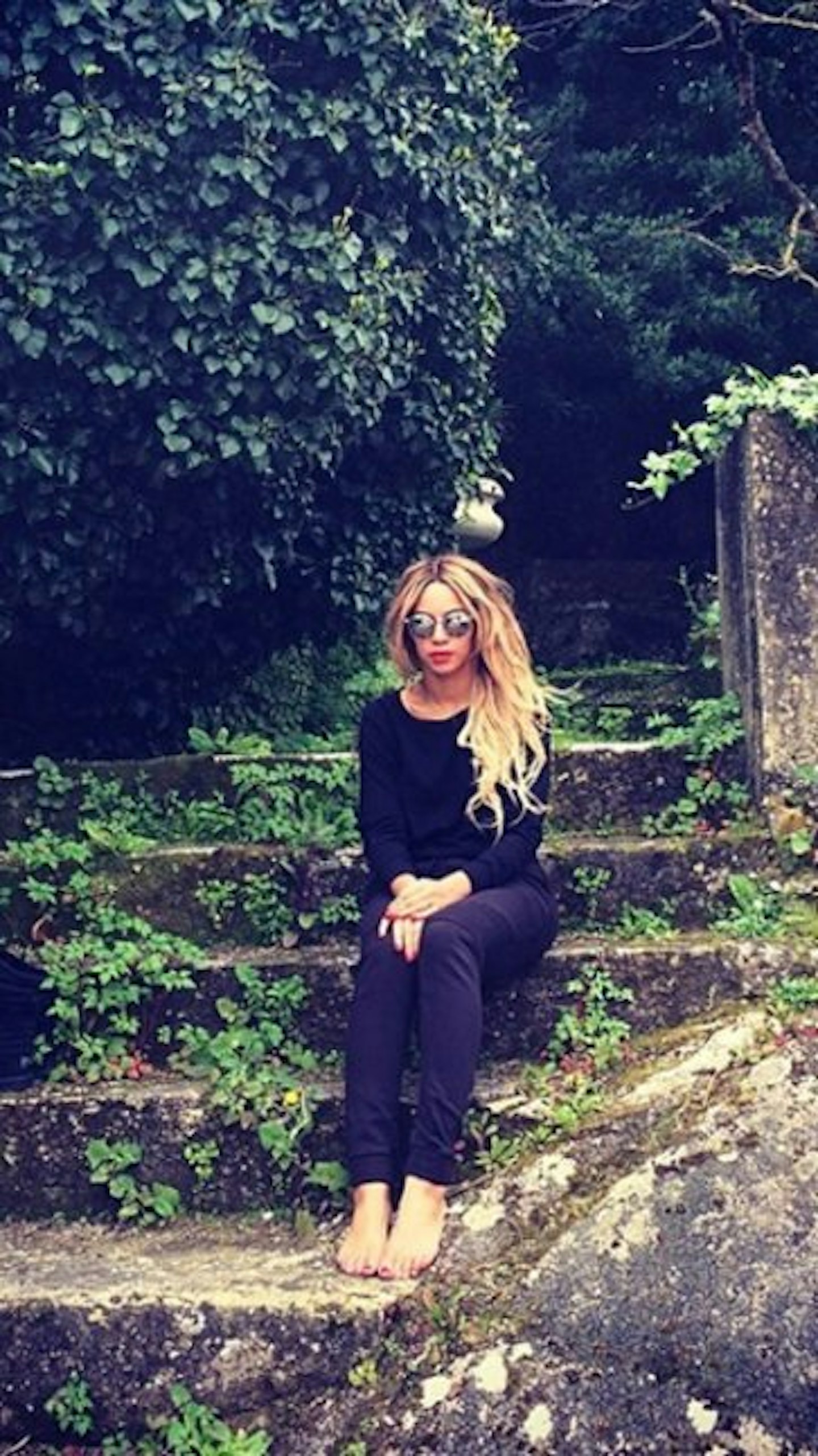 Beyonce is relaxing following her gruelling world tour