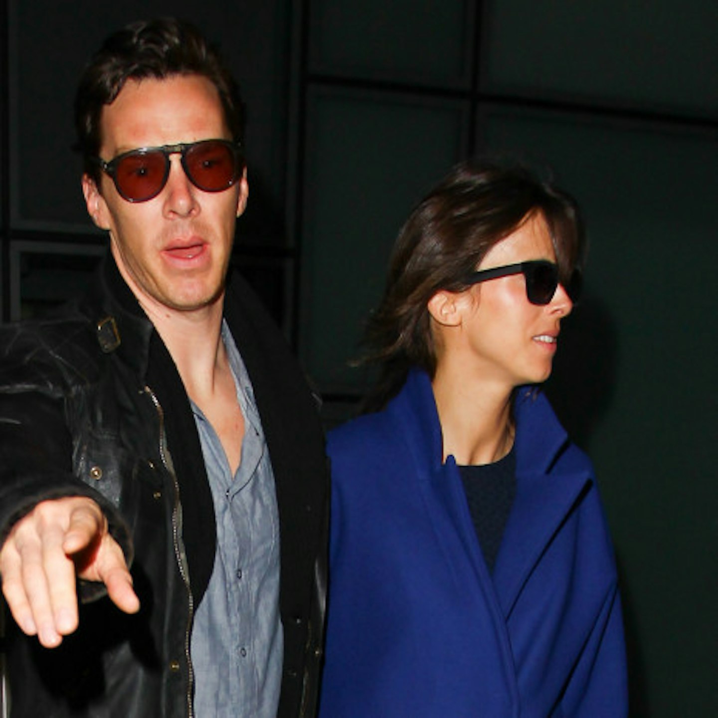 Benedict and his fiance Sophie Hunter