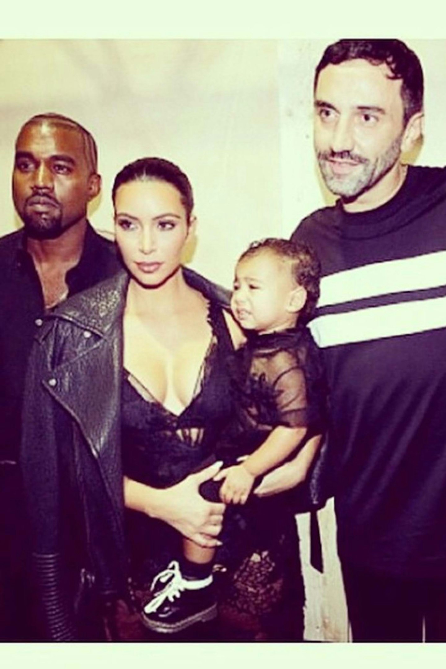 The Kardashian-Wests at Givenchy