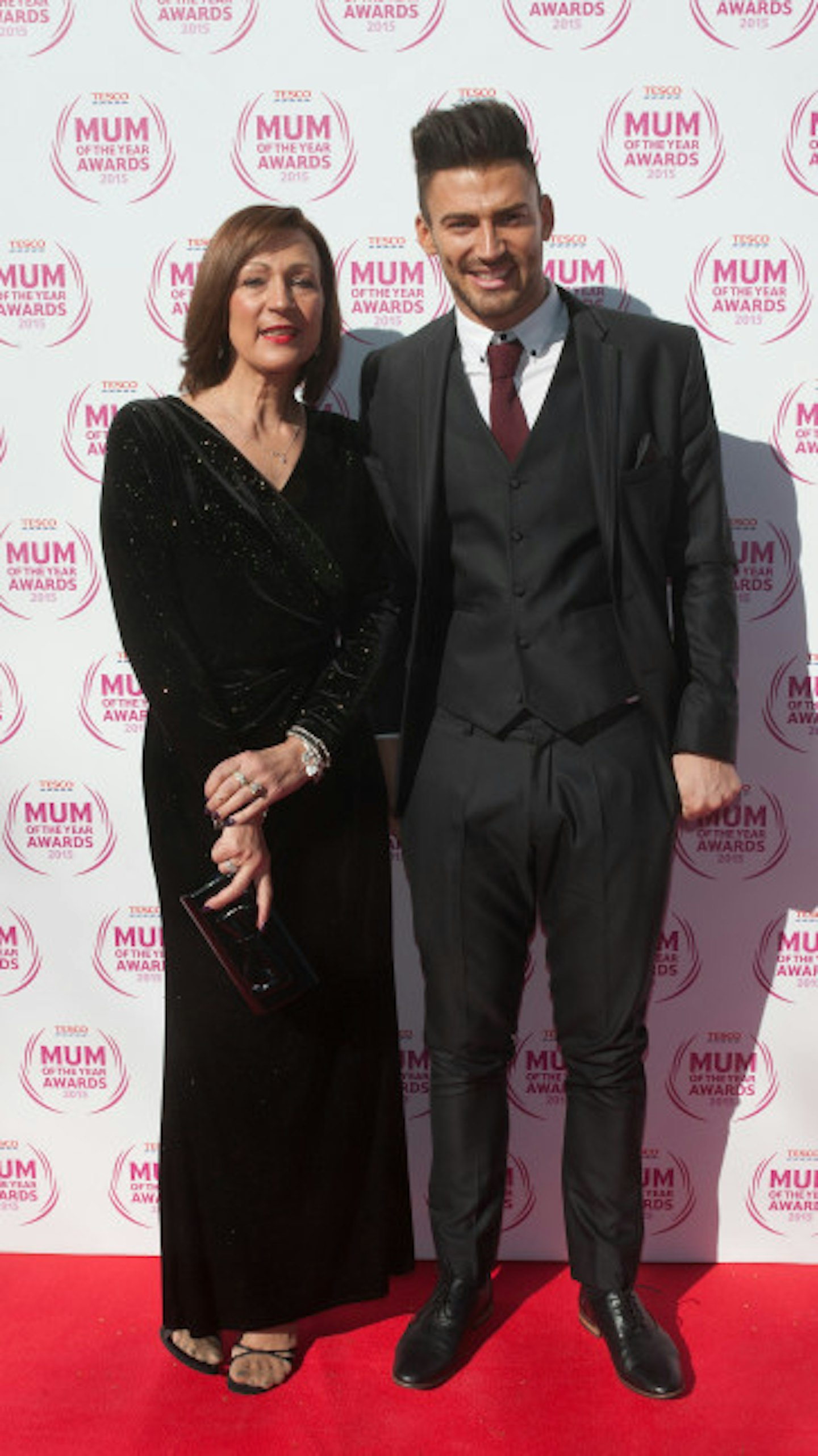 Jake with his mum at the awards