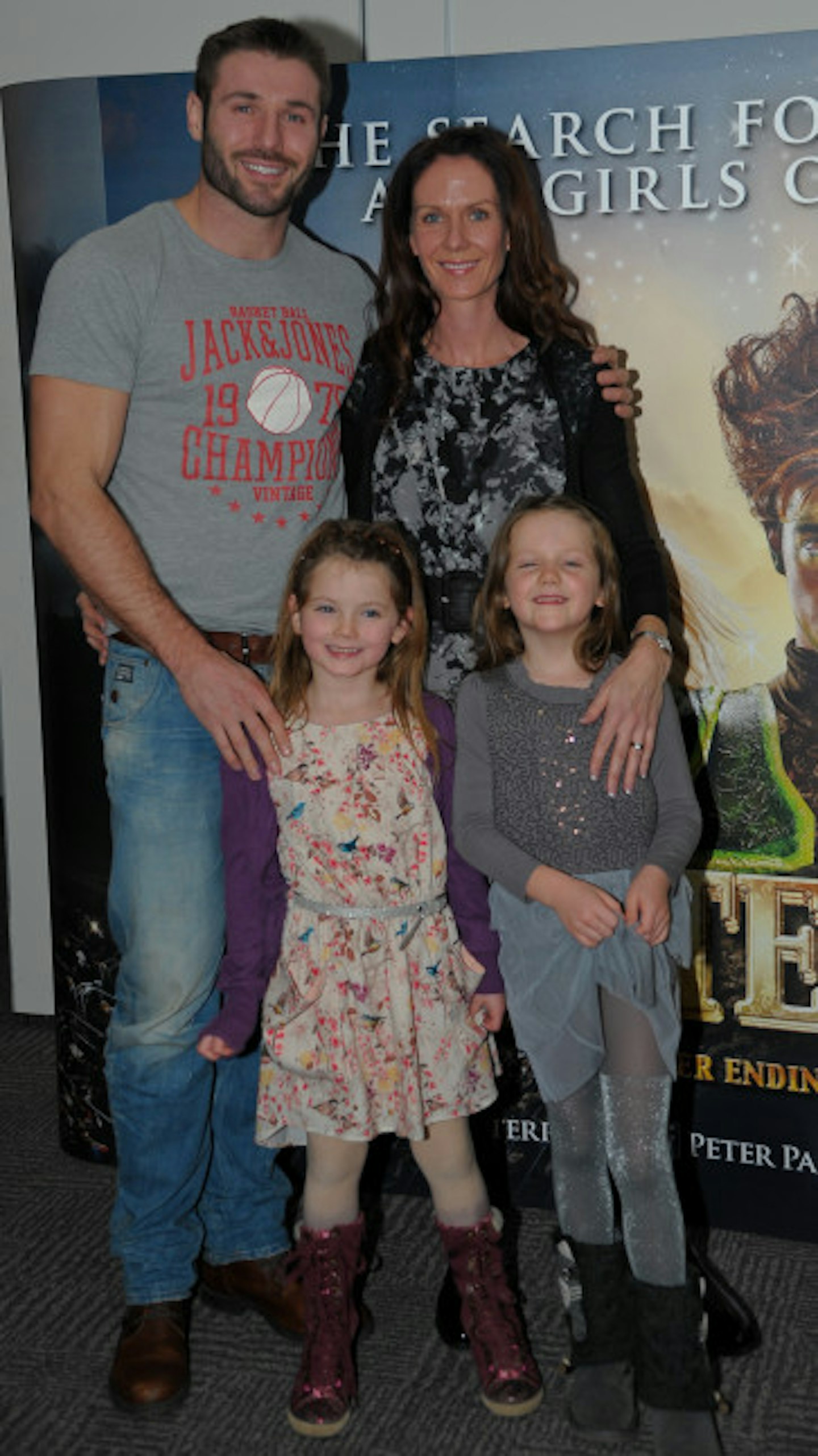 Ben Cohen with his wife and their twin daughters