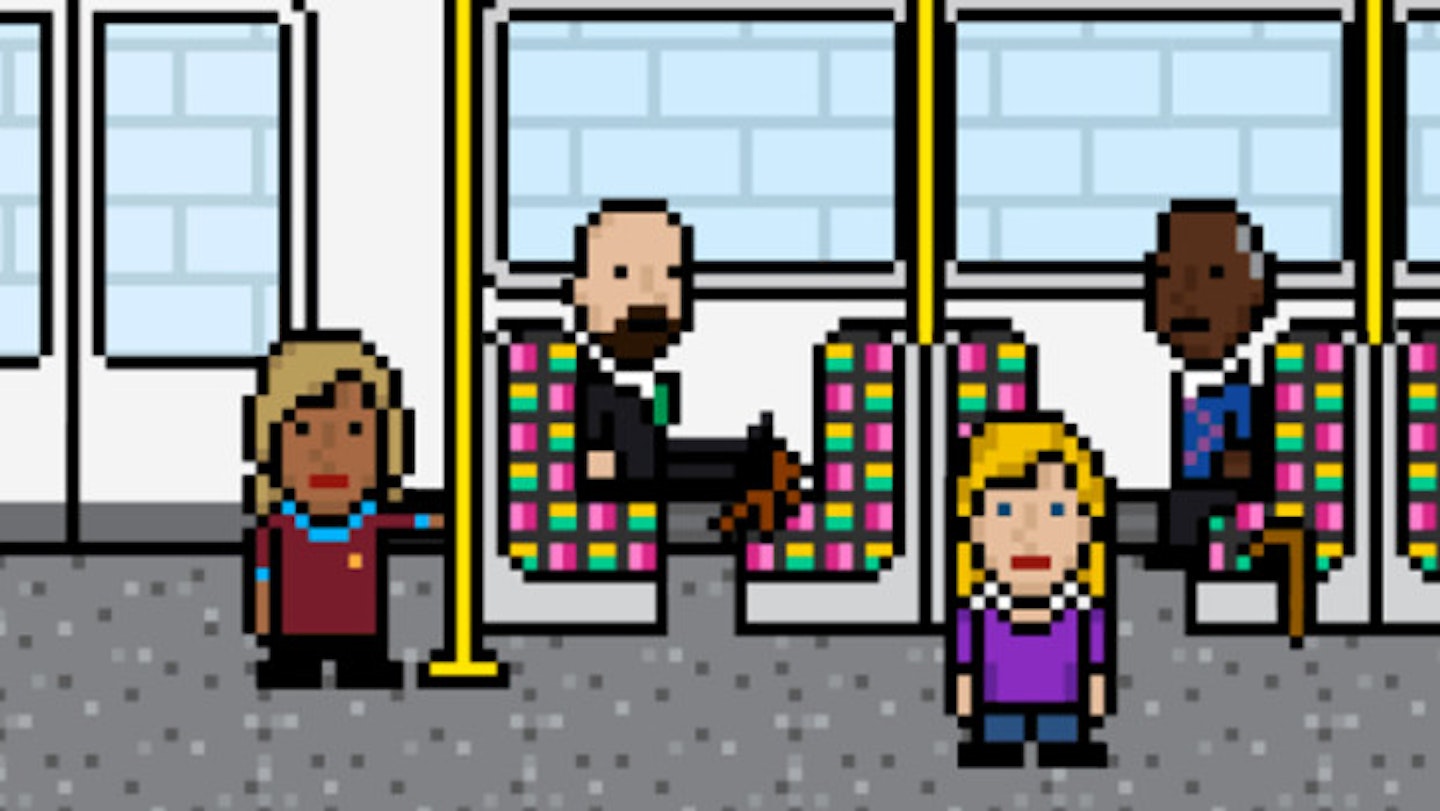 8 bit animations Annoying commuters
