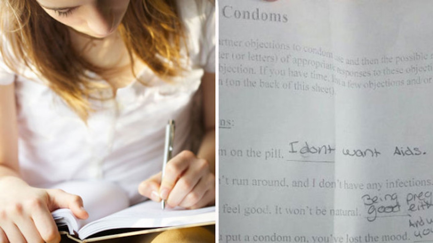 READ: Schoolgirl, 14, suspended over empowering answers to sex ed exam