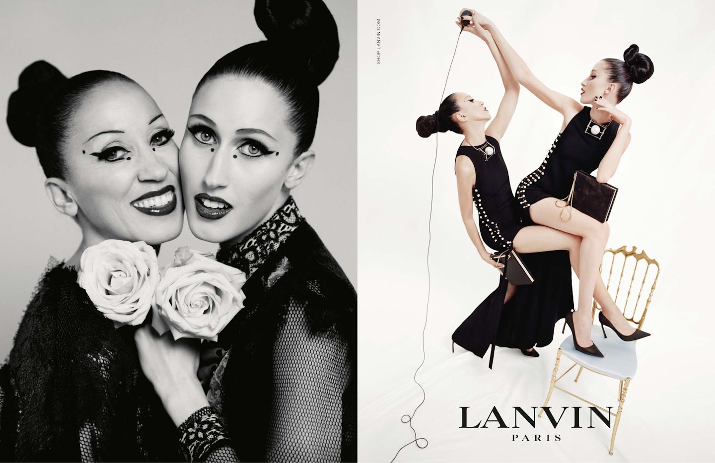 Pat Cleveland and Anna Cleveland from Lanvin's popular mothers and daughters spring/summer '15 campaign