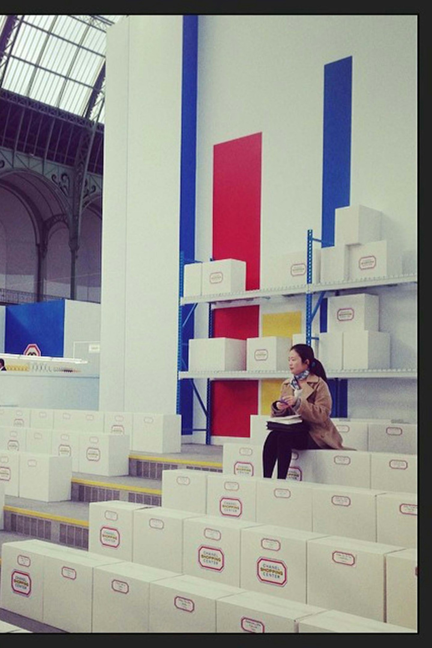And the seats? Supermarket boxes