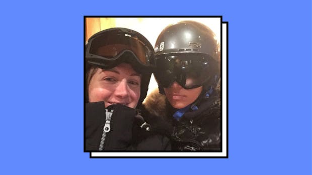 Kim Kardashian Wears A Ski Helmet, But Is Not Entirely Happy About It