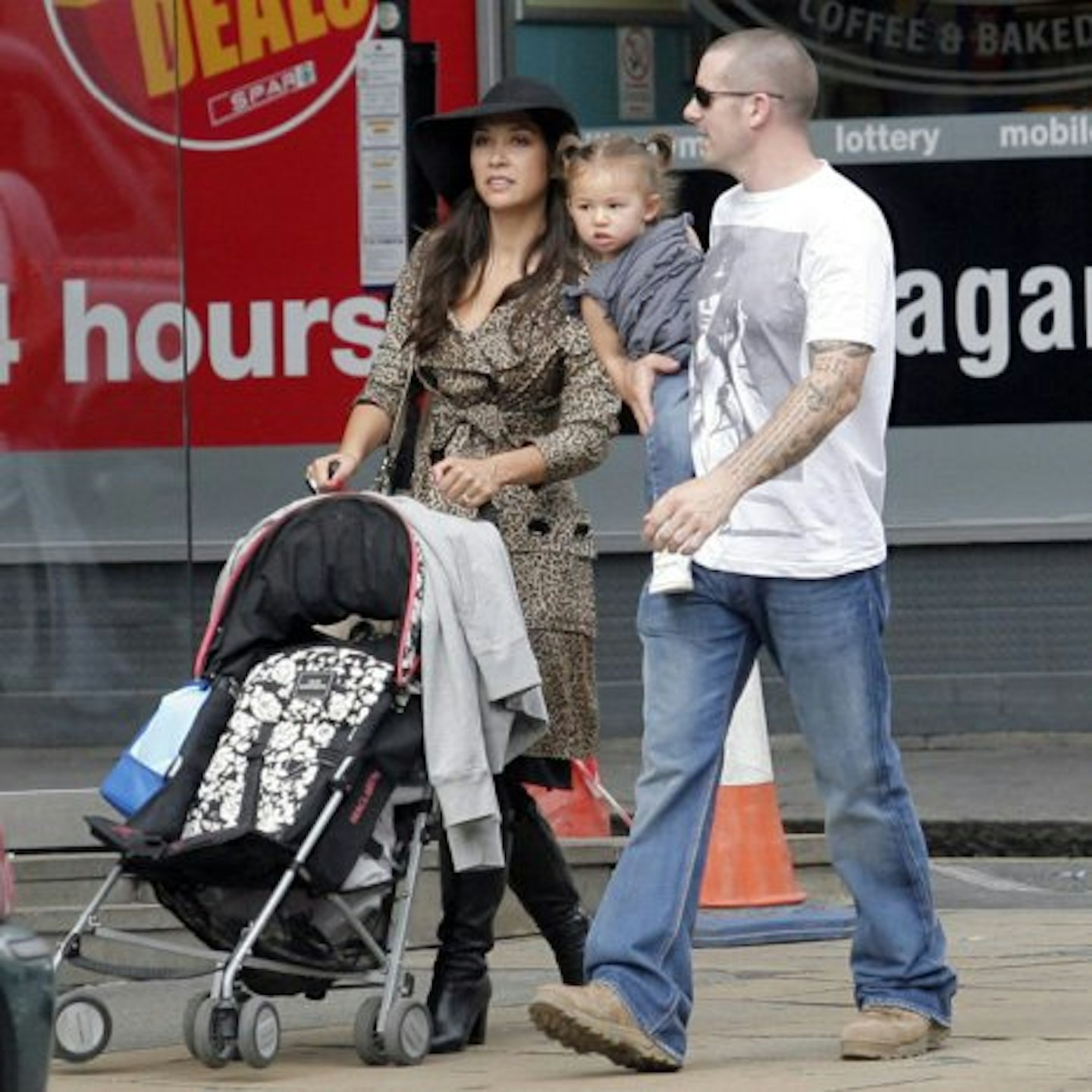 Myleene with Graham and their daughter in 2012