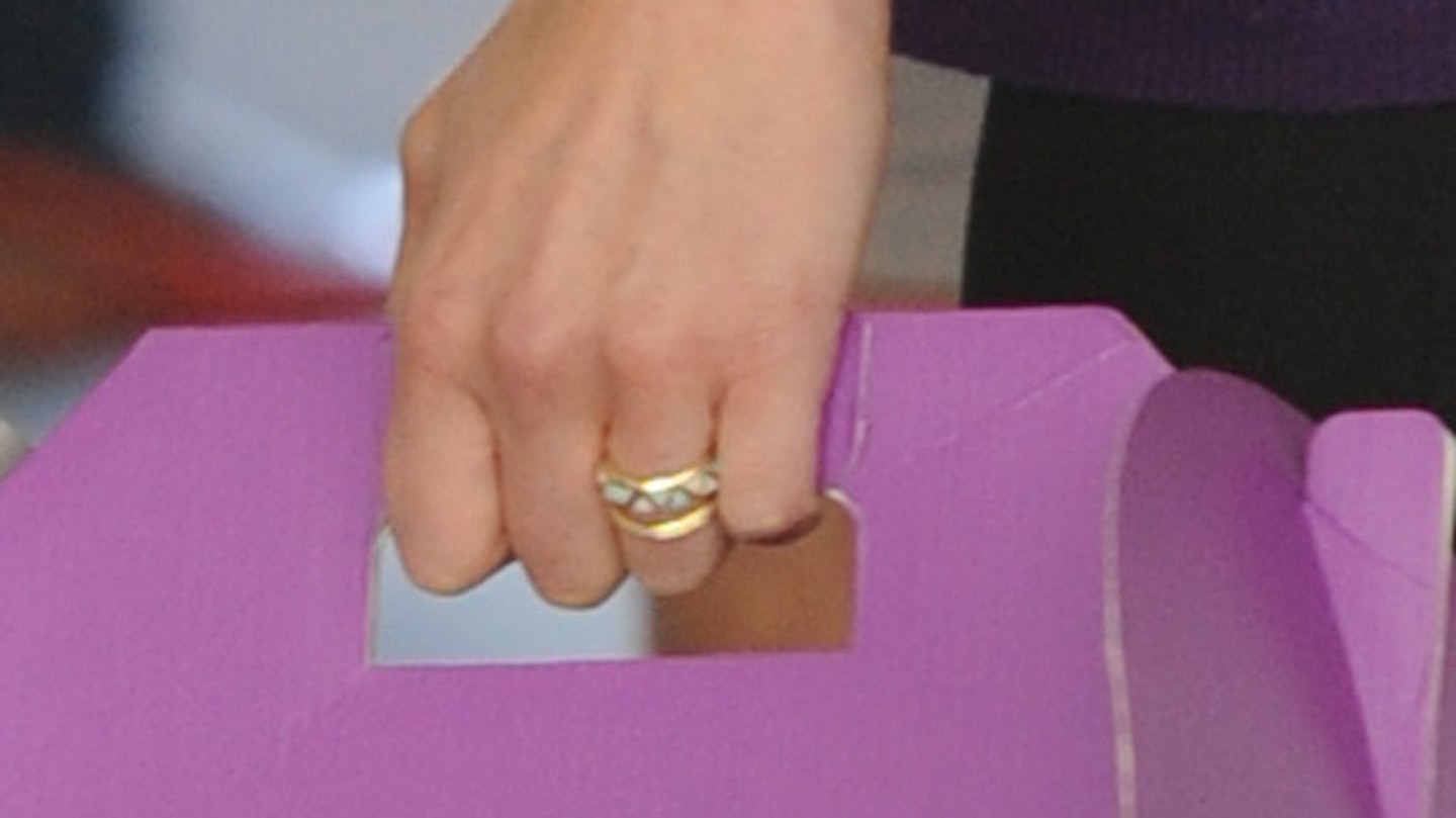 Fearne's wedding ring was spotted in public for the first time