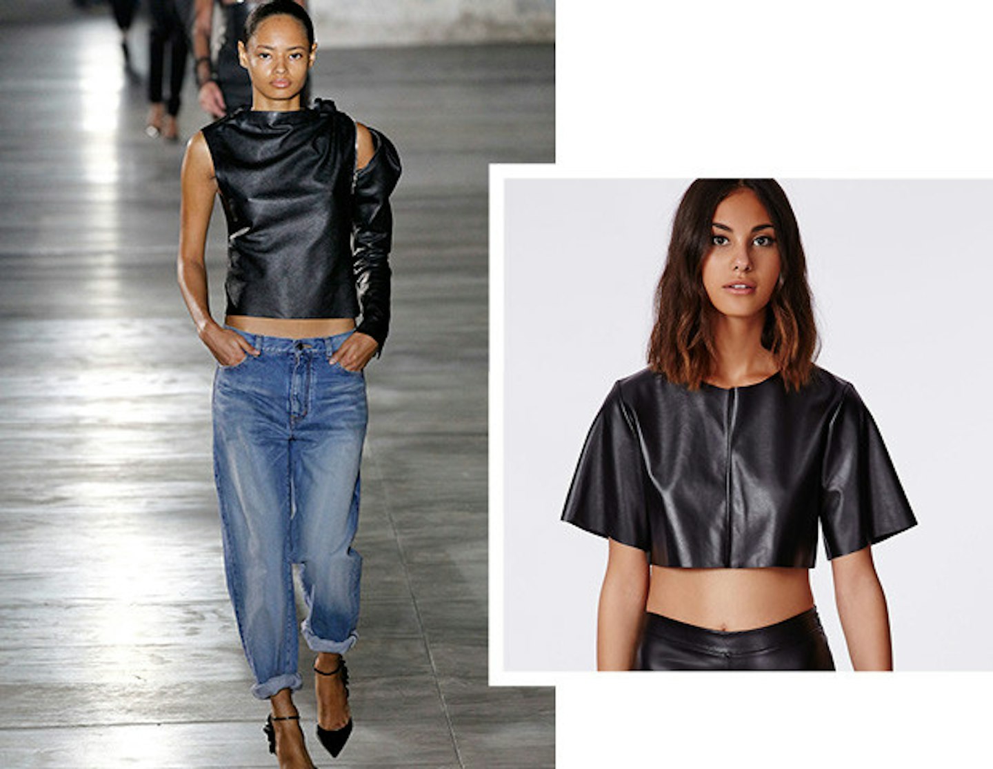 leather top