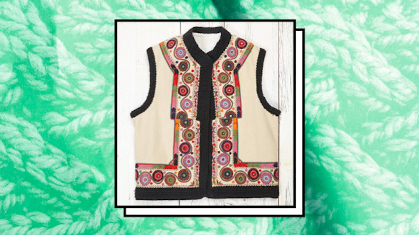 [Free People, $398](http://www.freepeople.com/fpv-embroidered-wool-vest/)