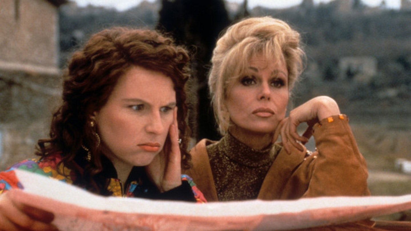 Jennifer Saunders and Joanna Lumley in Ab Fab