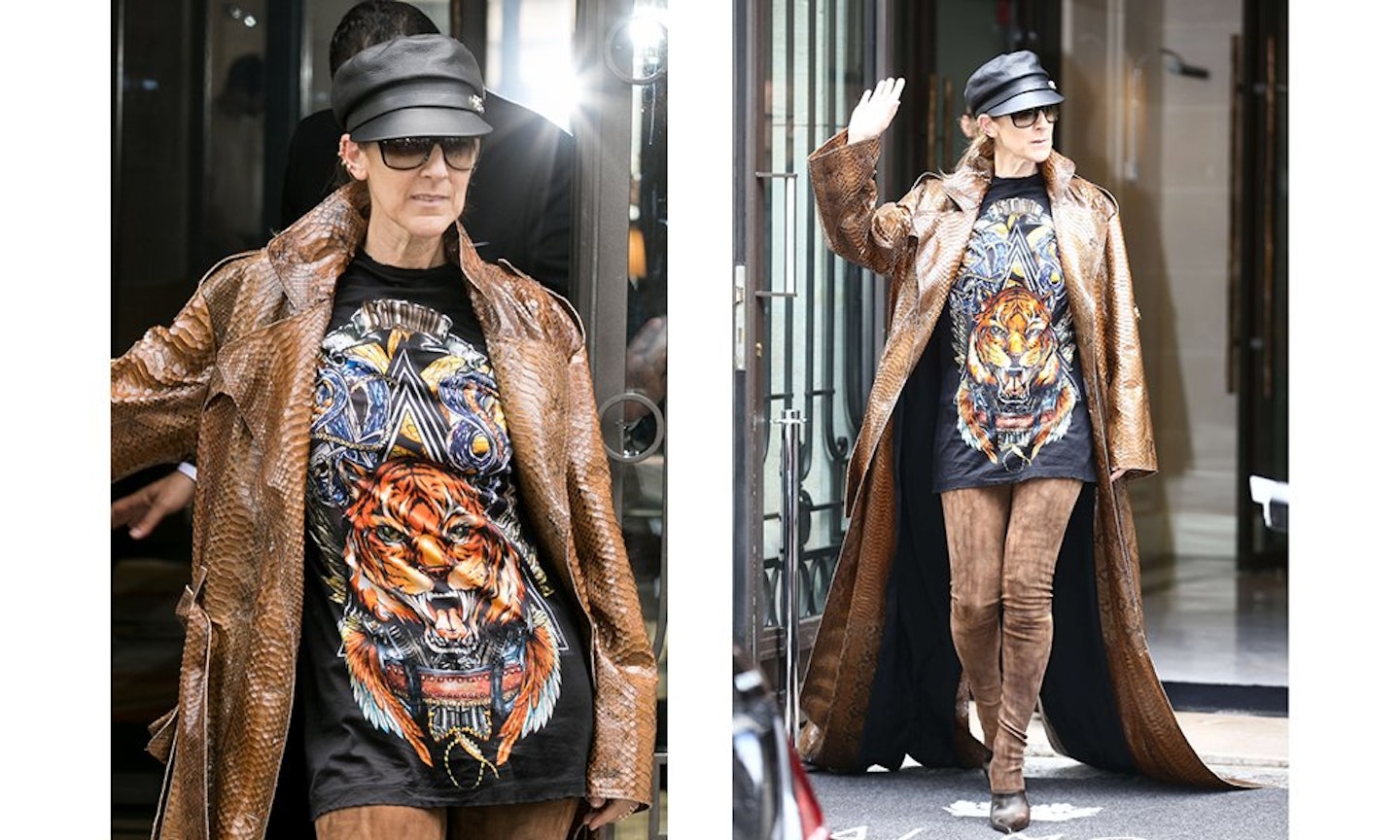 Celine Dion's outfits take Paris Fashion Week by storm