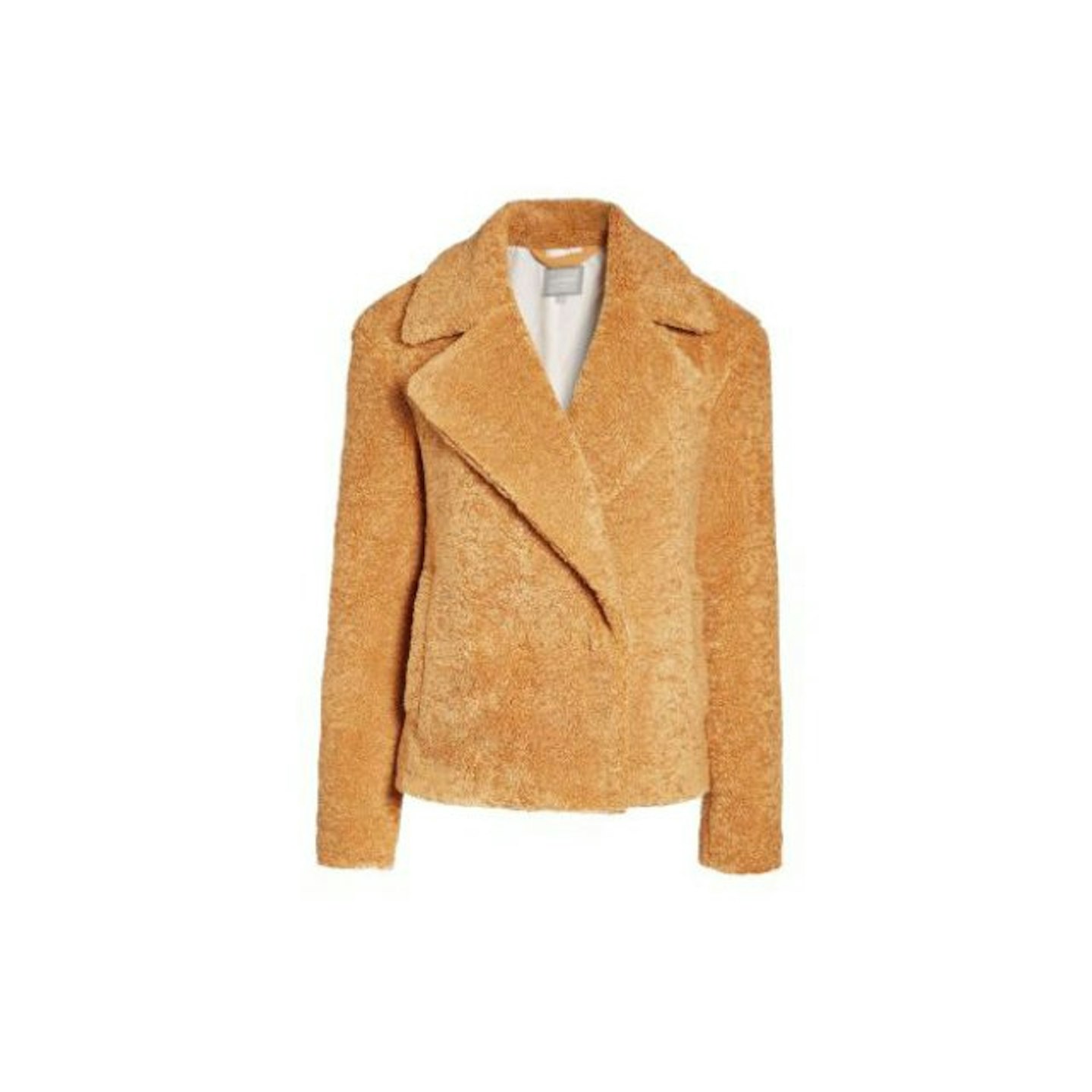 NEXT fashion high street brand borg camel jacket